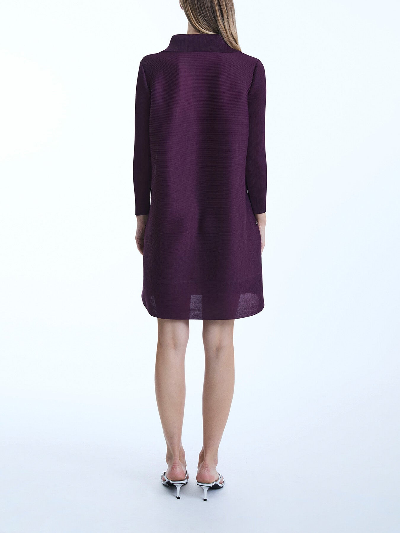Pleated Short Shirt  Dress