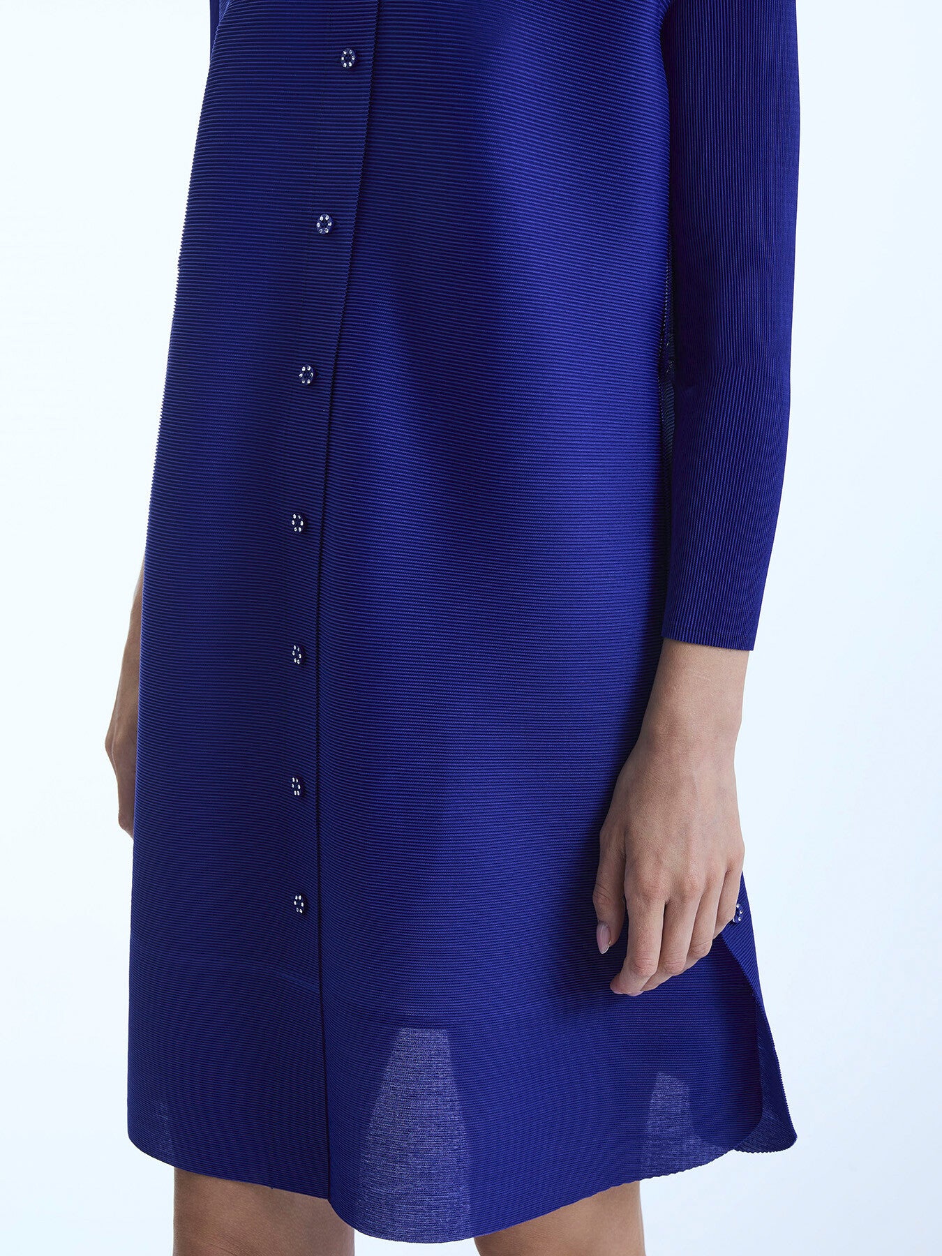 Pleated Short Shirt  Dress