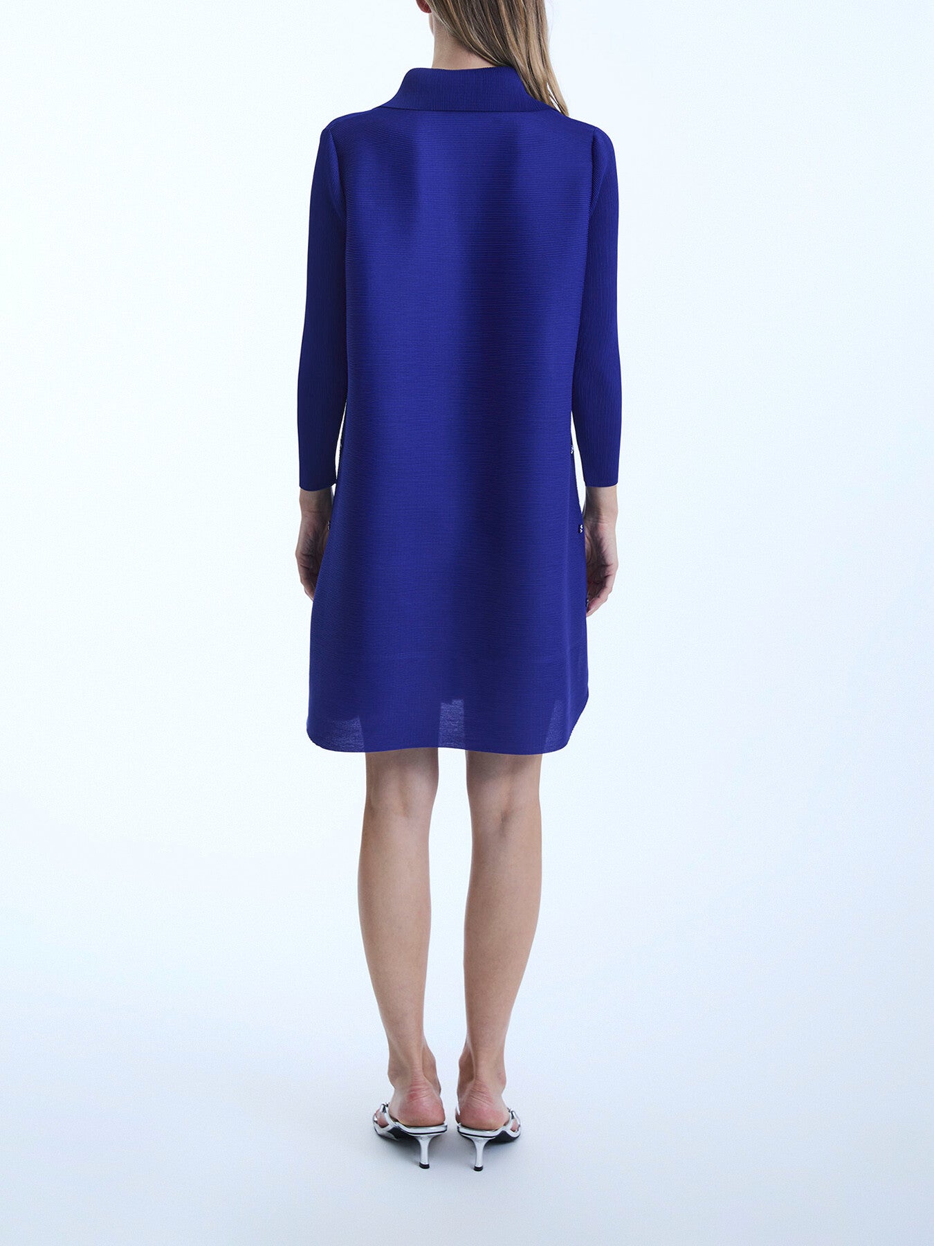Pleated Short Shirt  Dress