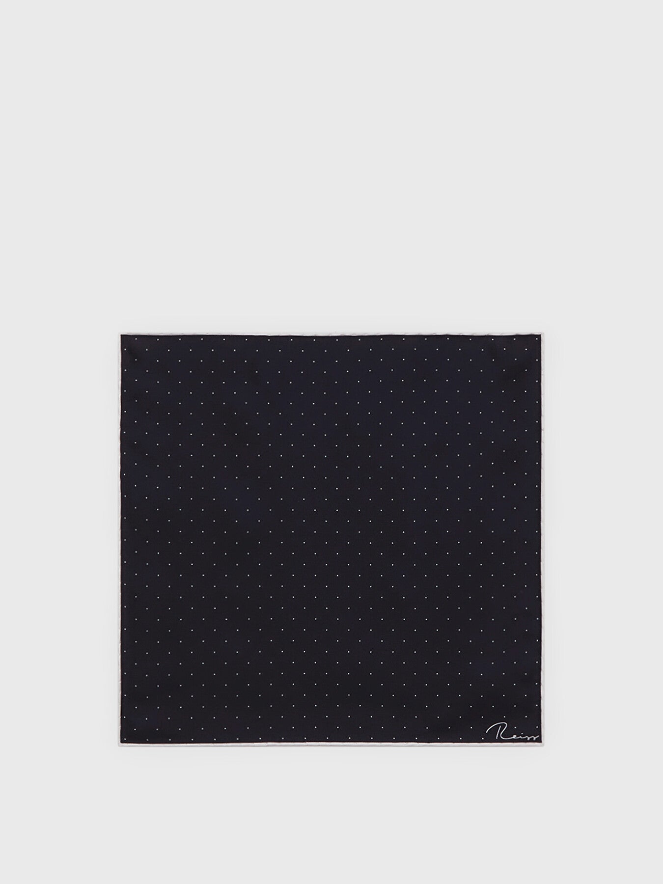 Navy BlueLiam Polka Dot Silk Pocket Square