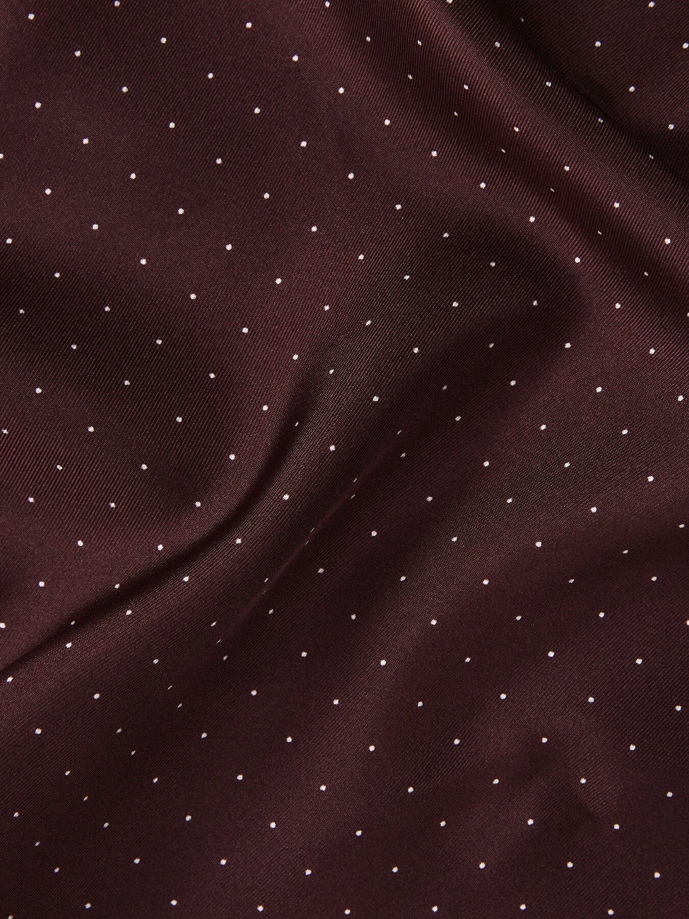 Deep RedLiam Polka Dot Silk Pocket Square