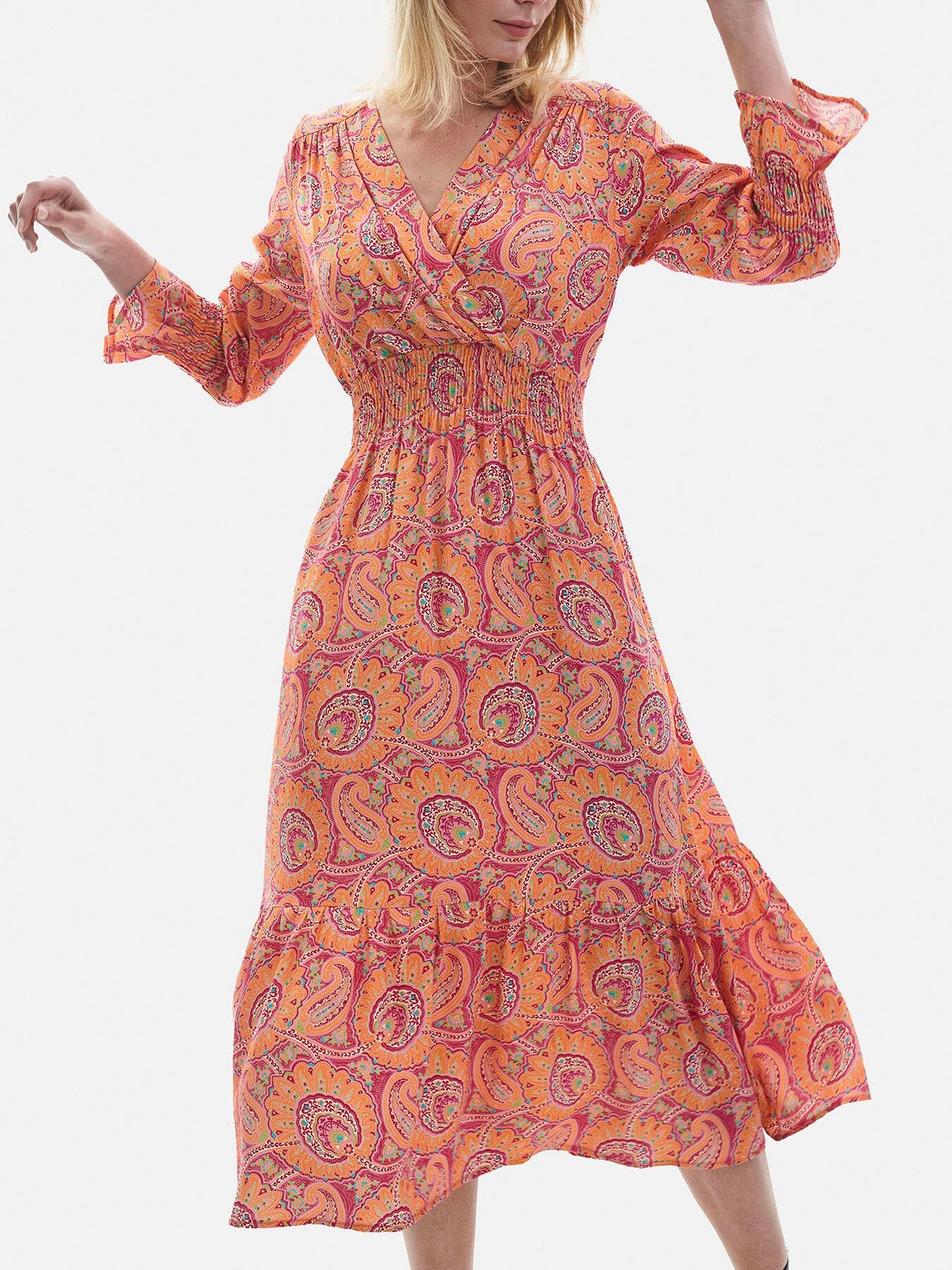 Tiered Midi Dress
