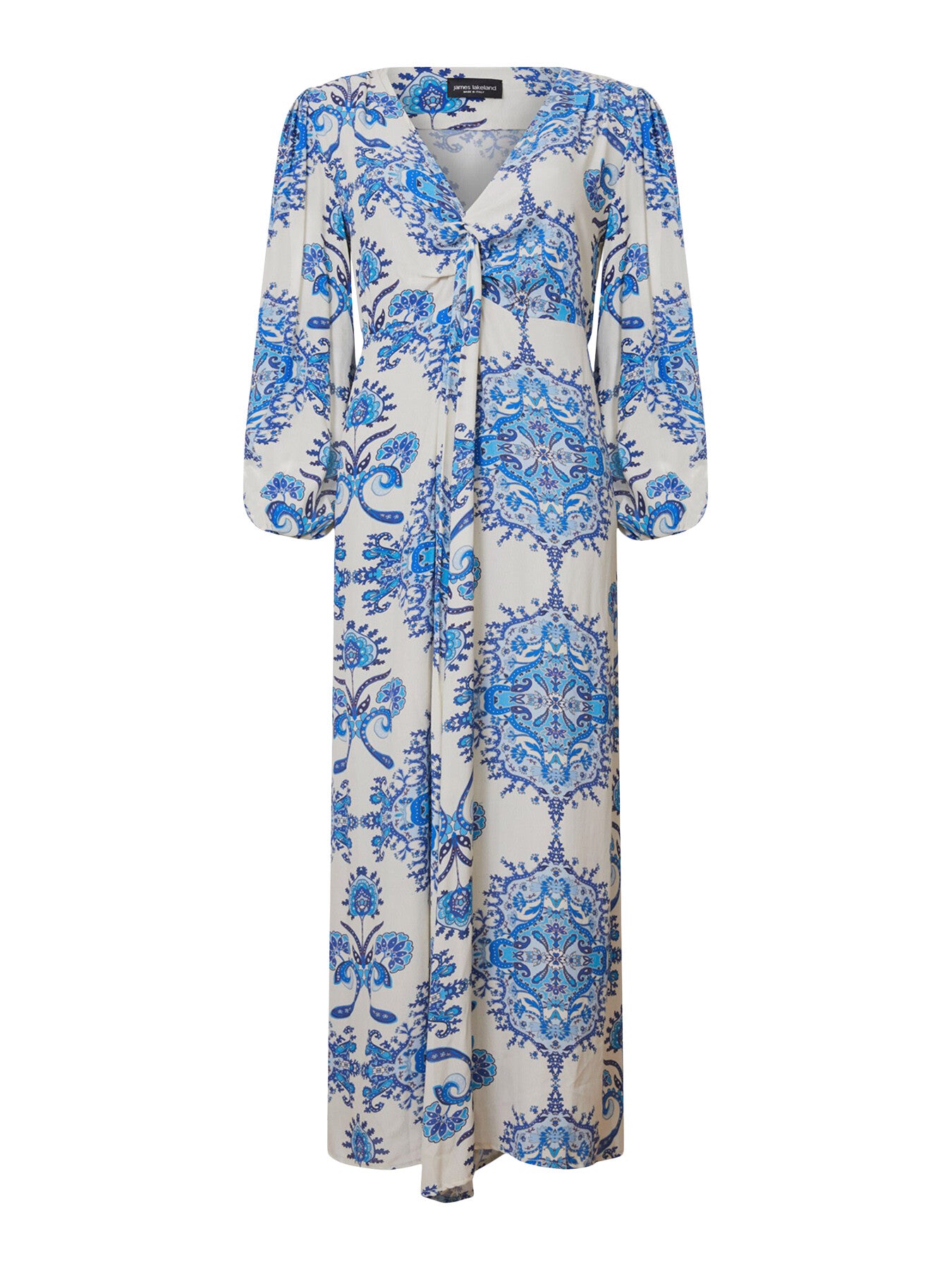 Printed Knot Midi Dess