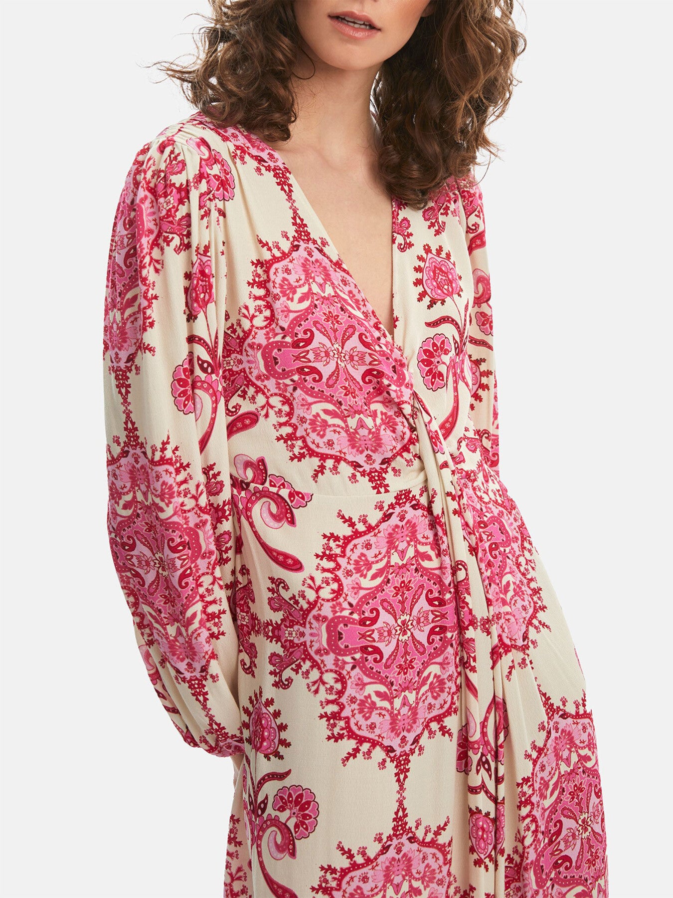 Printed Knot Midi Dess