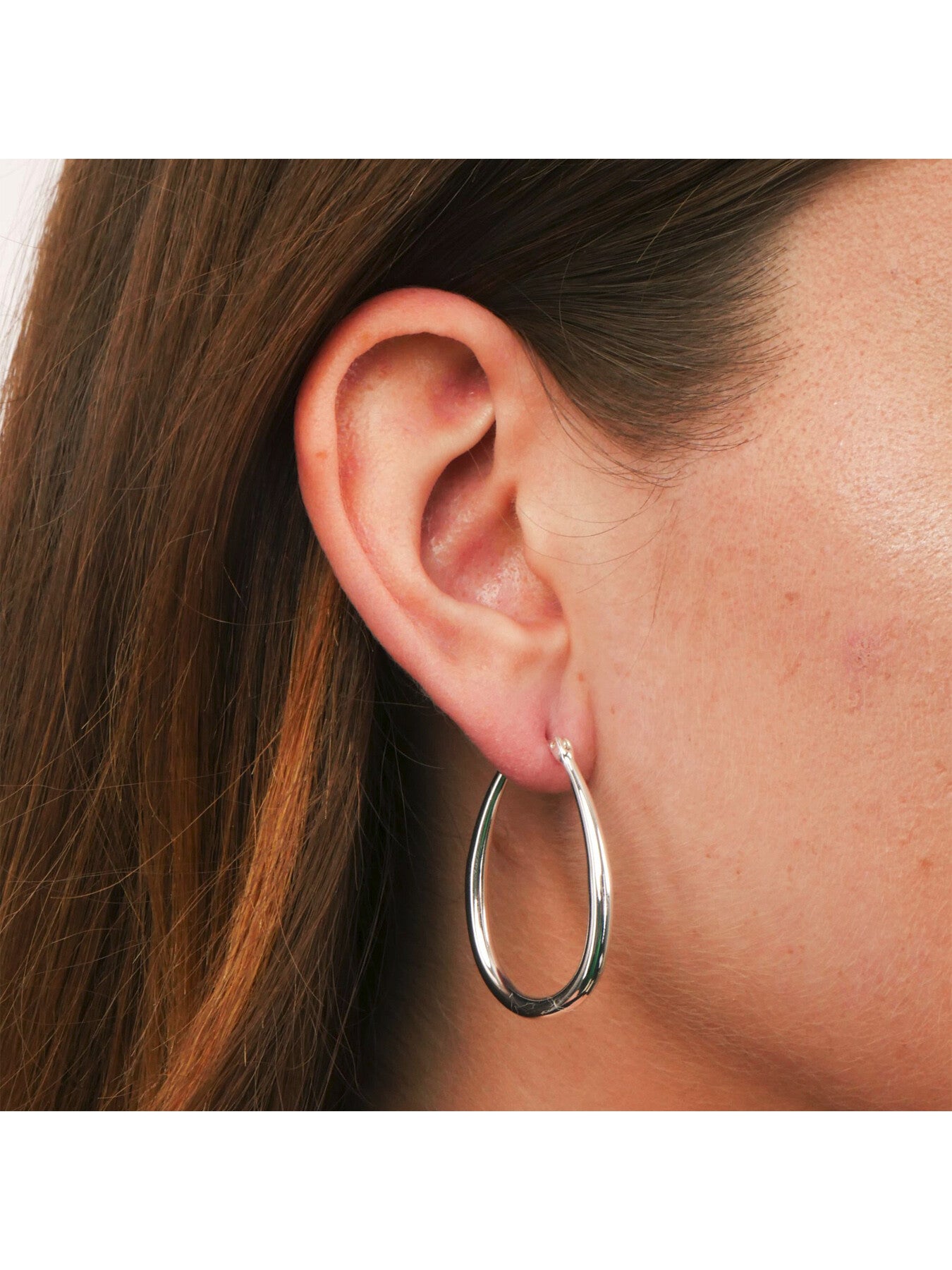 Gold Tone Gradual Hoop Earrings