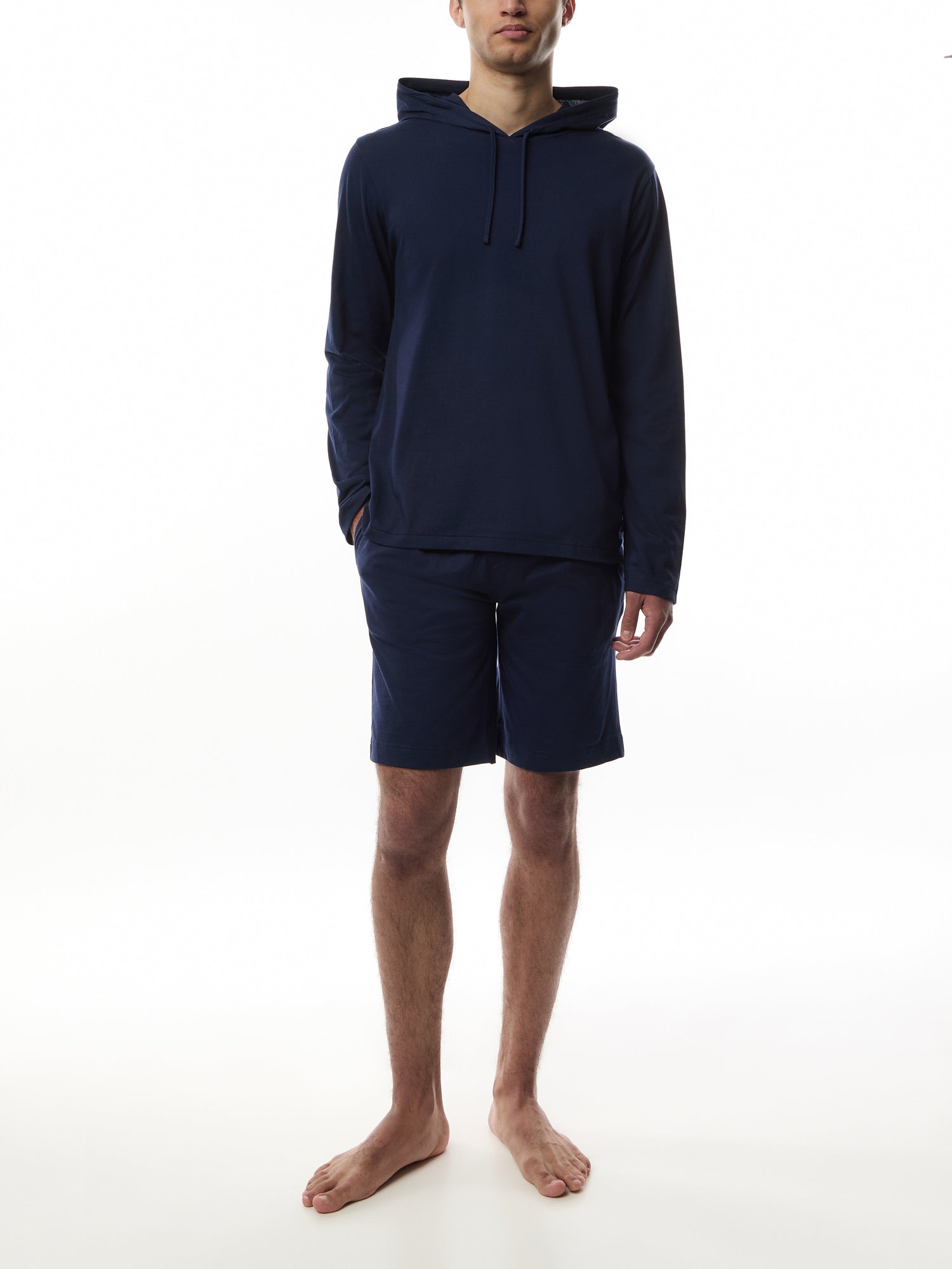 Long Sleeve Hooded Pyjama Top