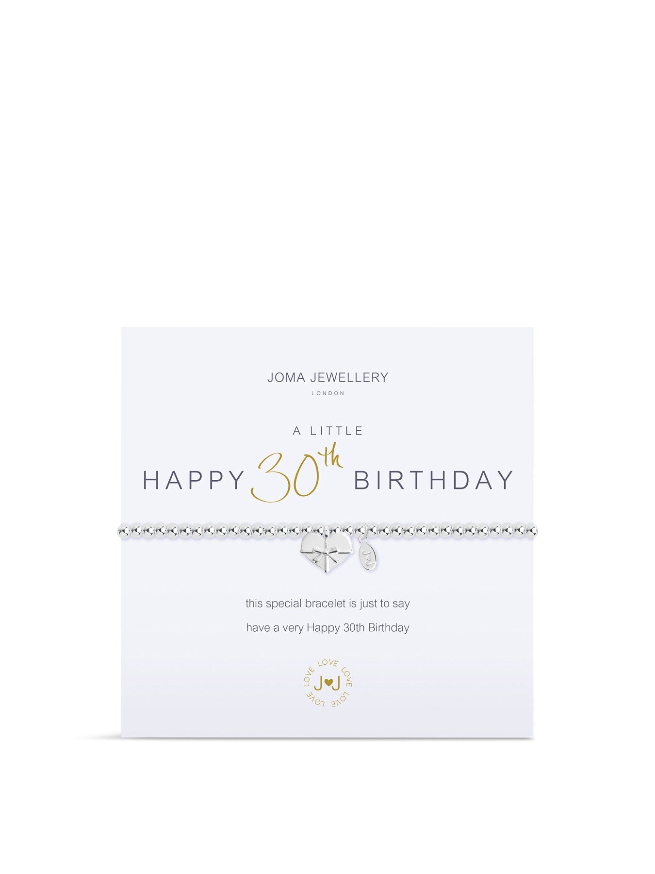 A Little Happy 30th Birthday Bracelet