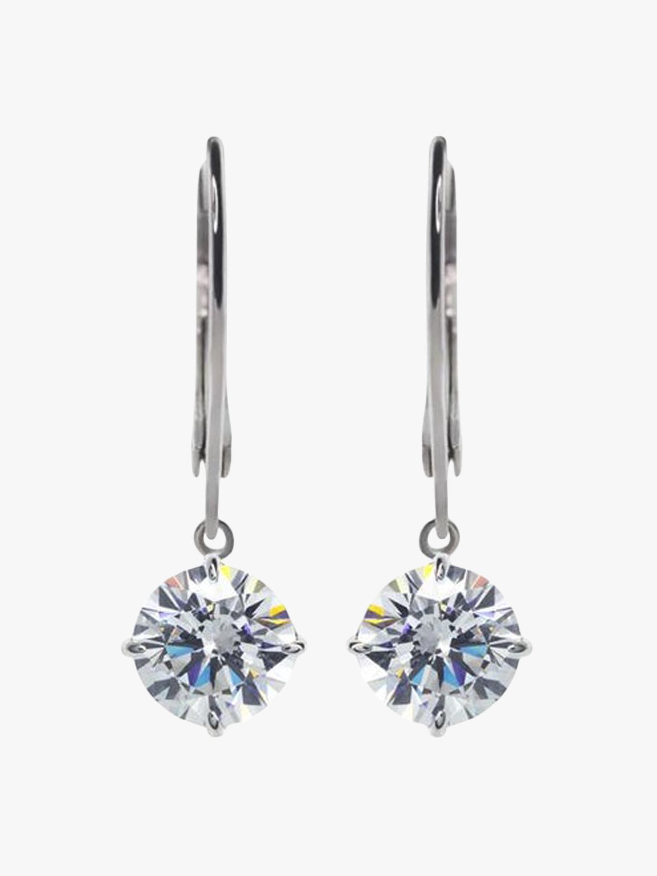 Briar Round Drop Euroback Earrings