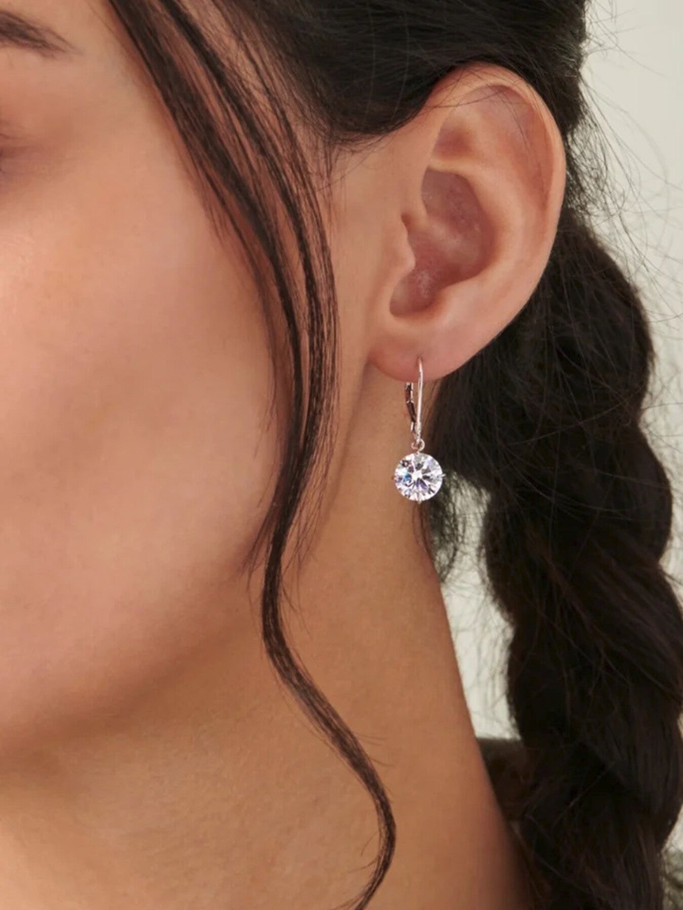 Briar Round Drop Euroback Earrings