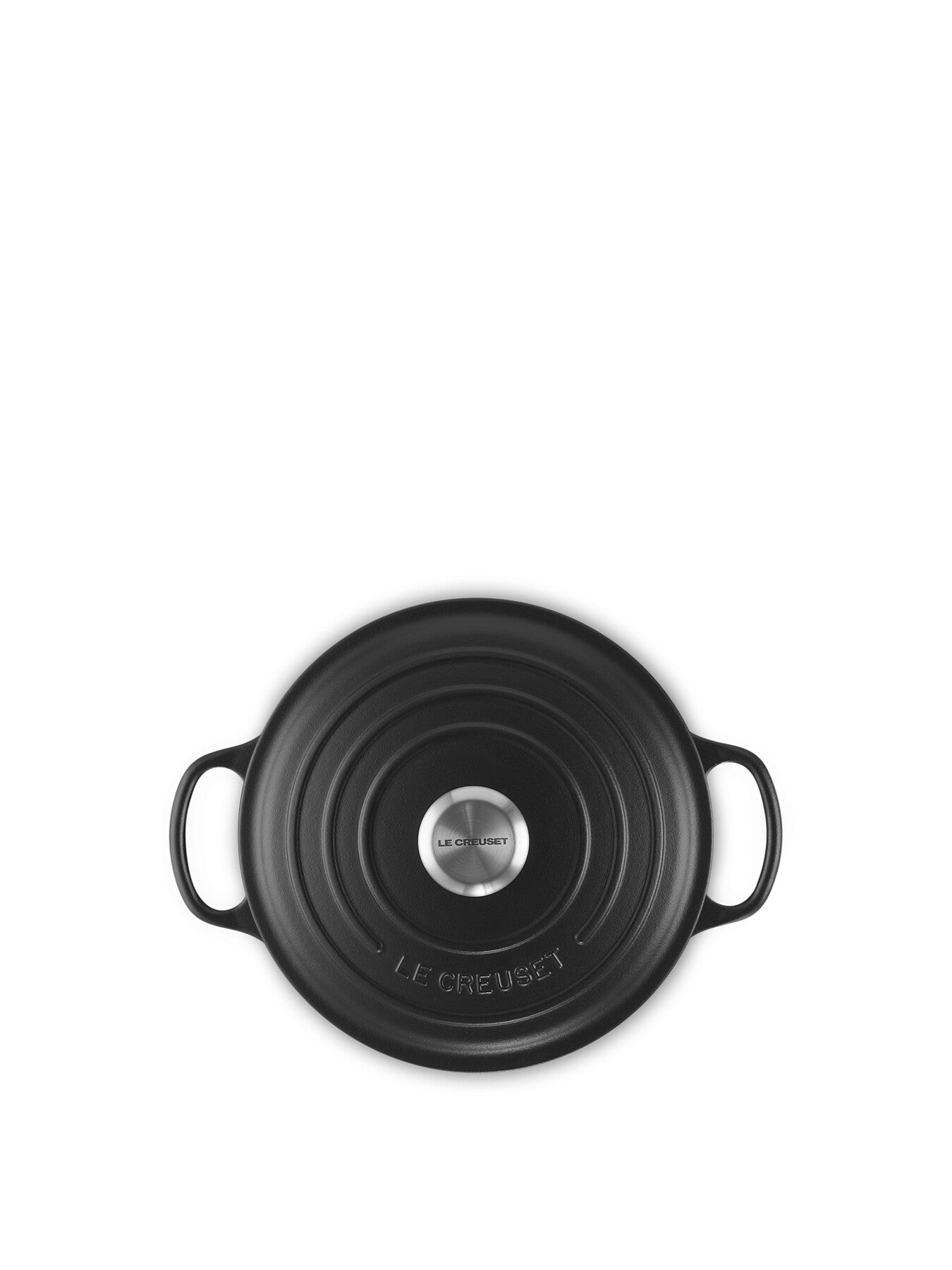 Round Casserole Dish Satin Black 24cm