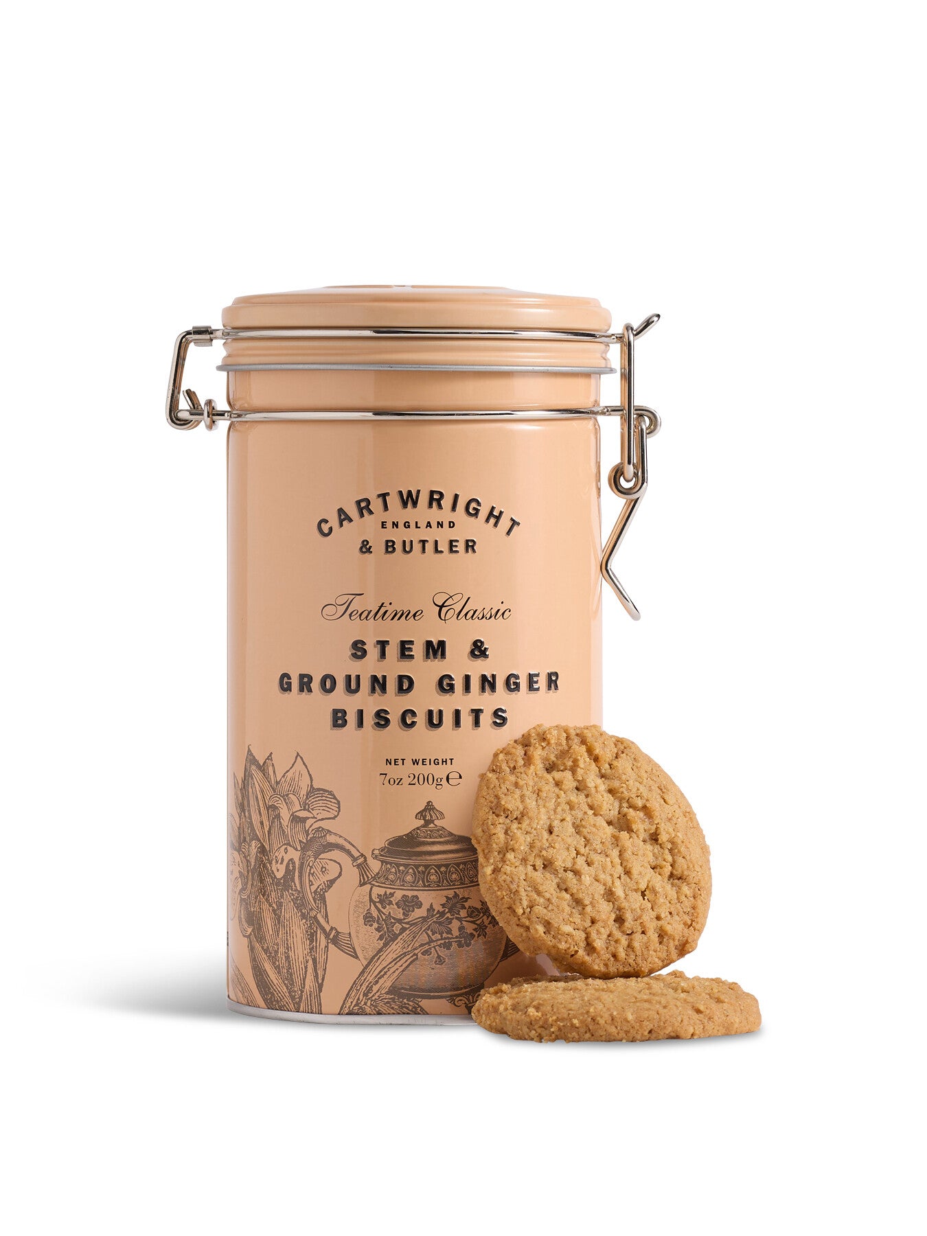 Stem Ginger Biscuits in Tin