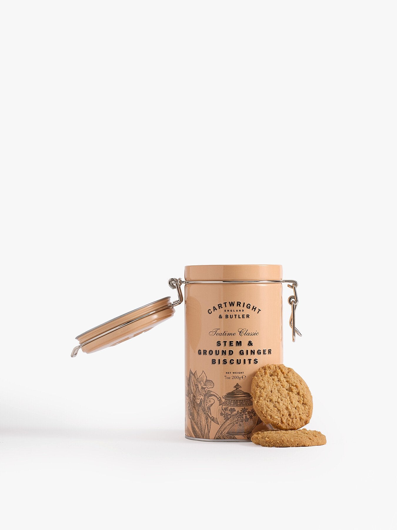 Stem Ginger Biscuits in Tin