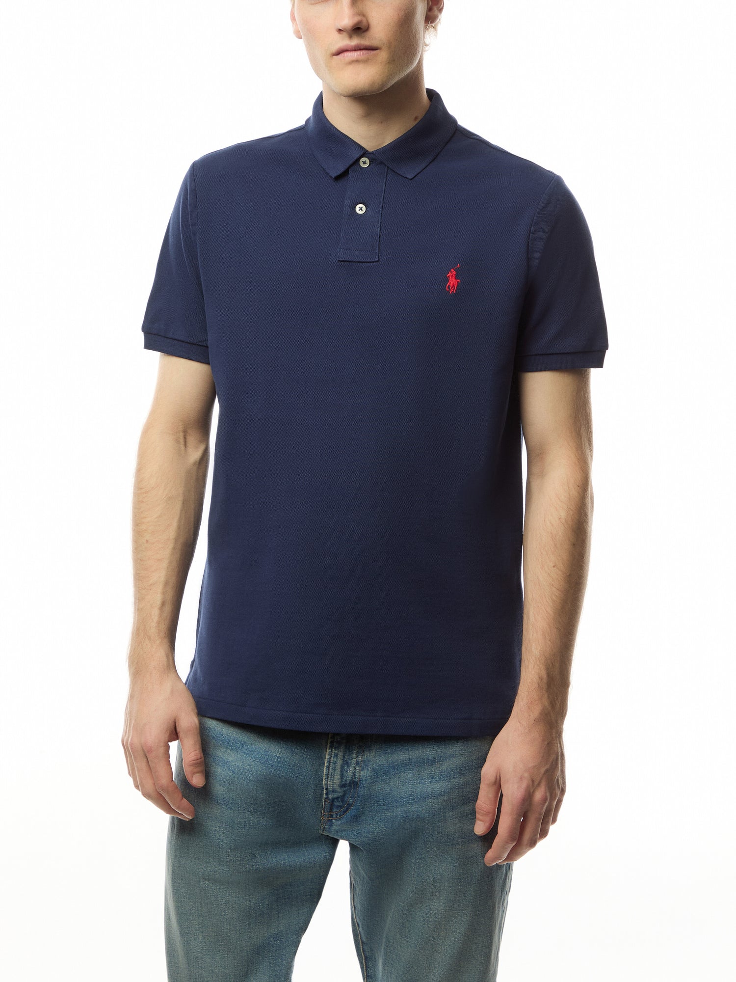 Basic Custom Fit Short Sleeve Polo Shirt