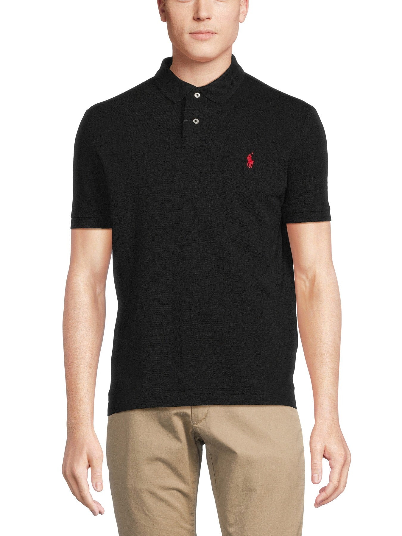 Basic Custom Fit Short Sleeve Polo Shirt