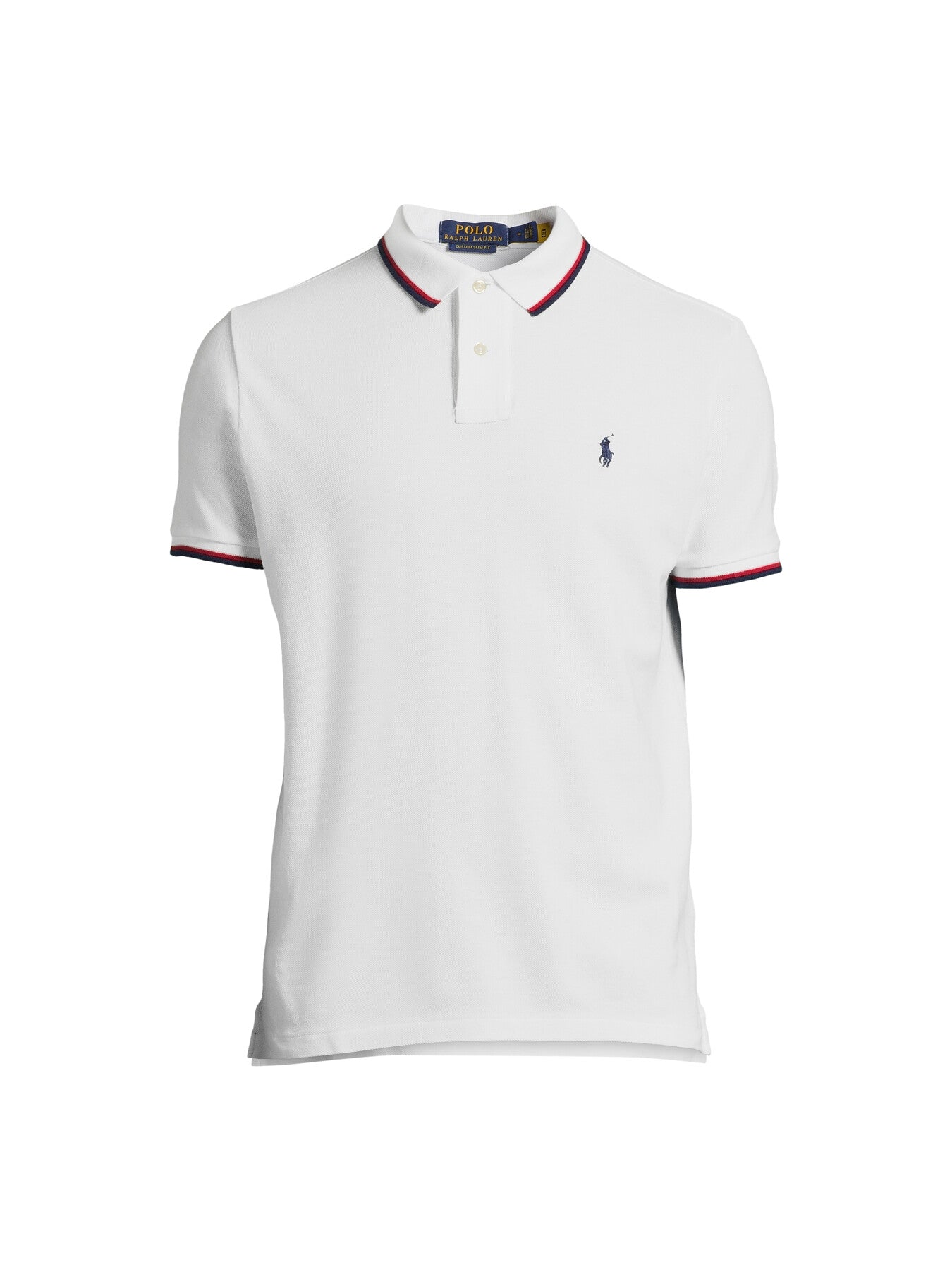 Mesh Tipped Short Sleeve Custom Fit Polo Shirt