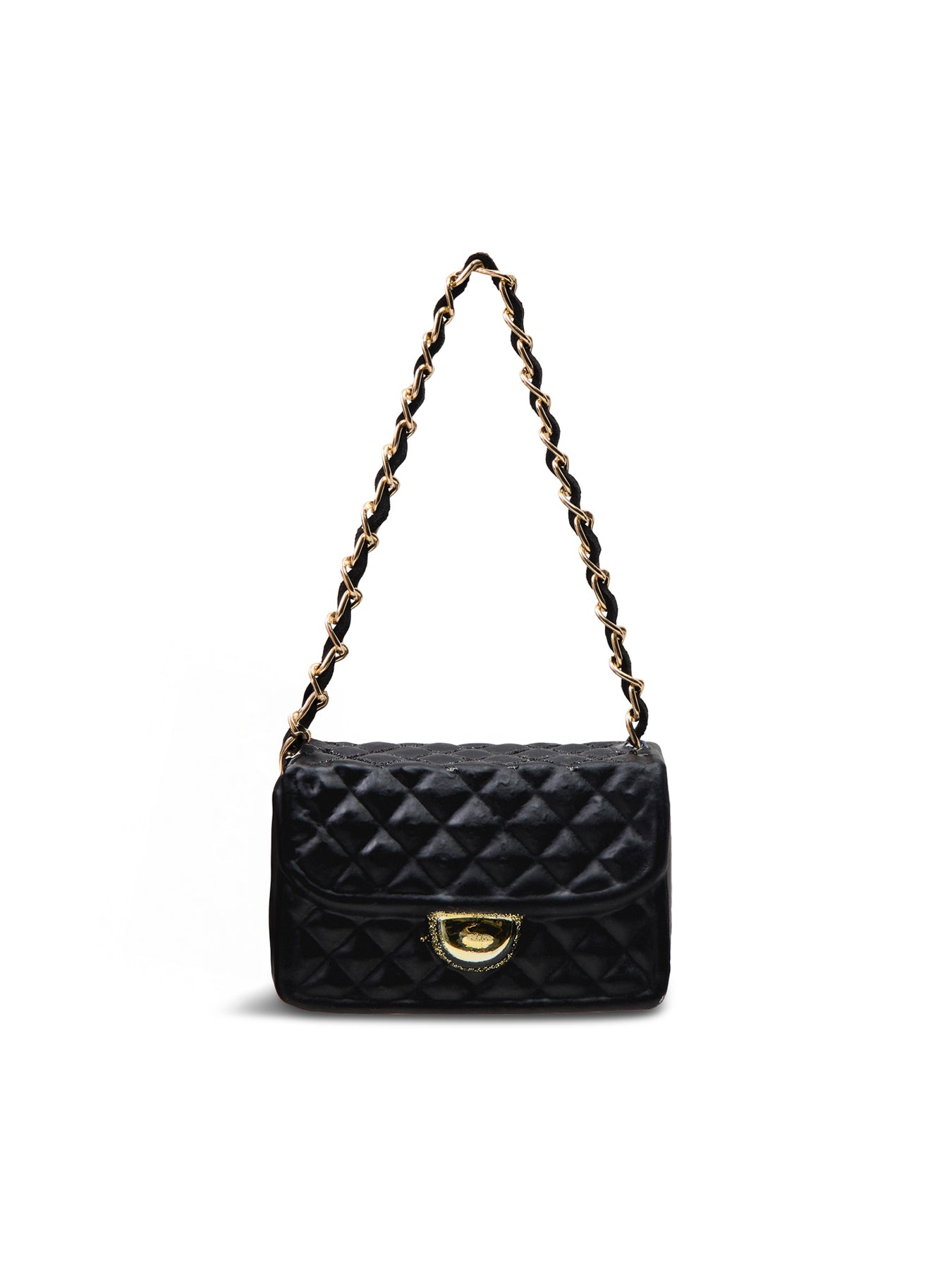 Fashion Bag Glass Bauble Black