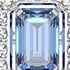 Blue/Rhodium Plated