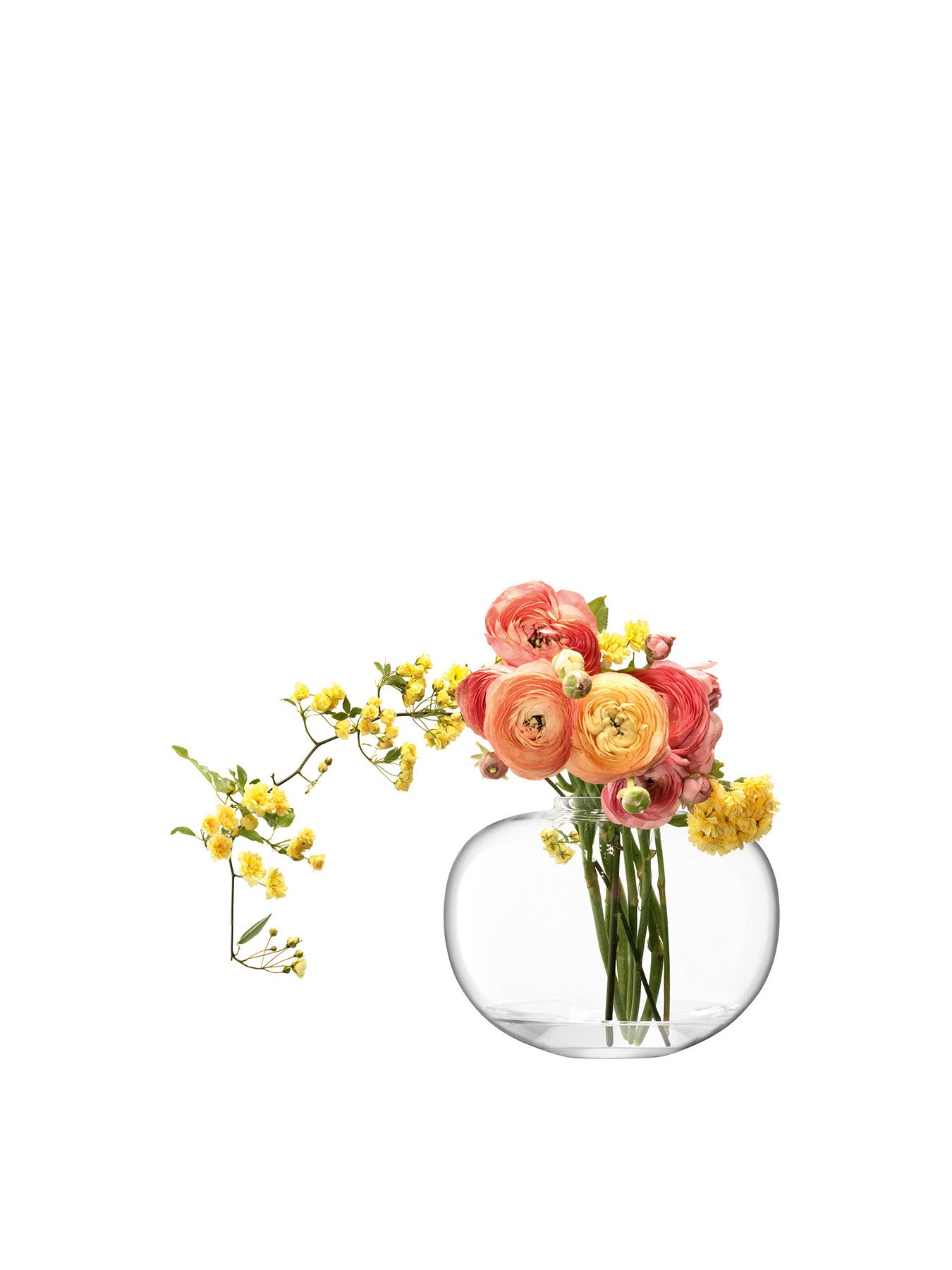 Flower Curved Bouquet Vase 20cm