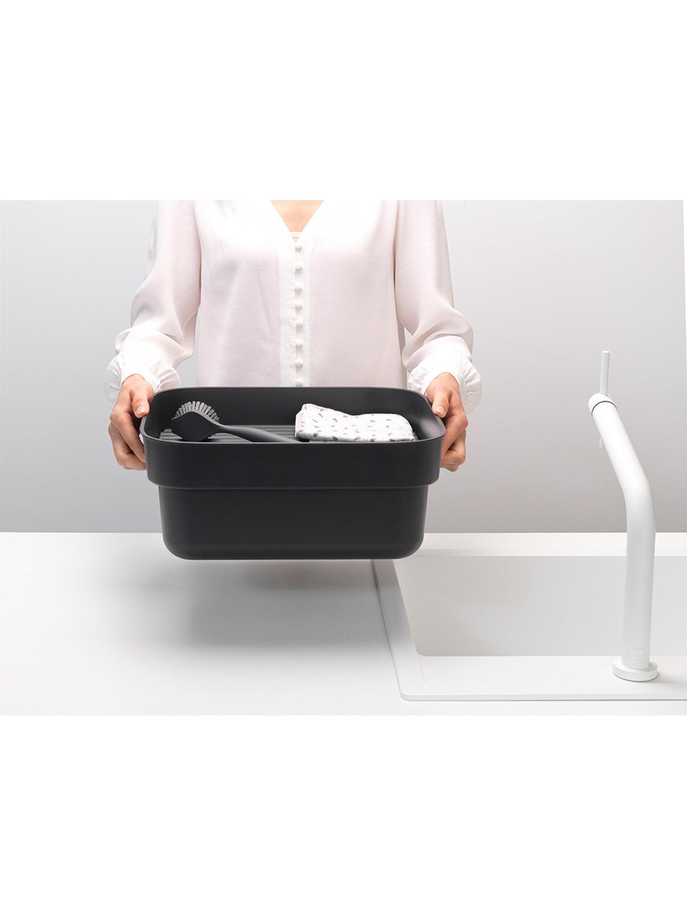 SinkSide Washing Up Bowl with Drying Tray
