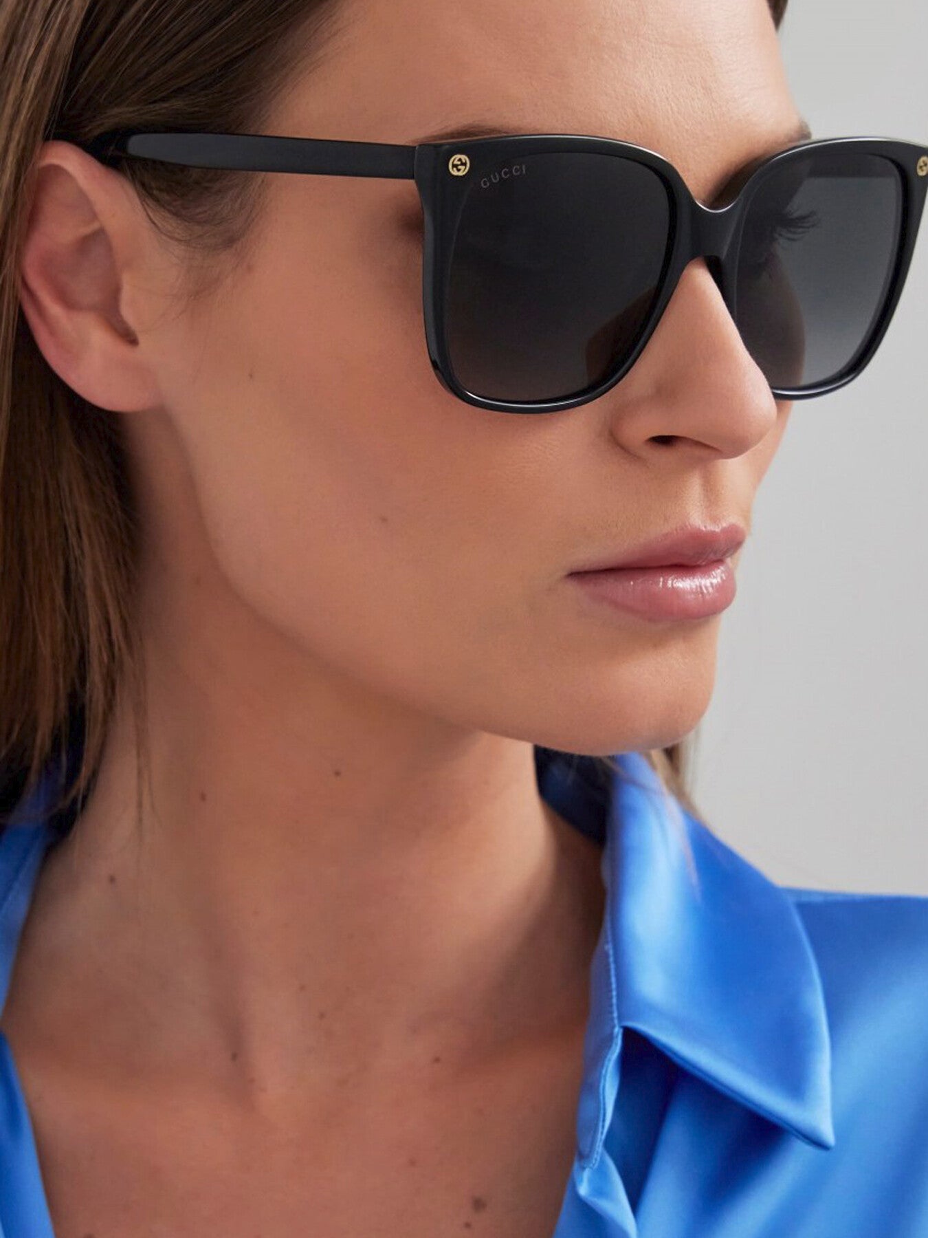 GG0022S Thin Square Acetate Sunglasses