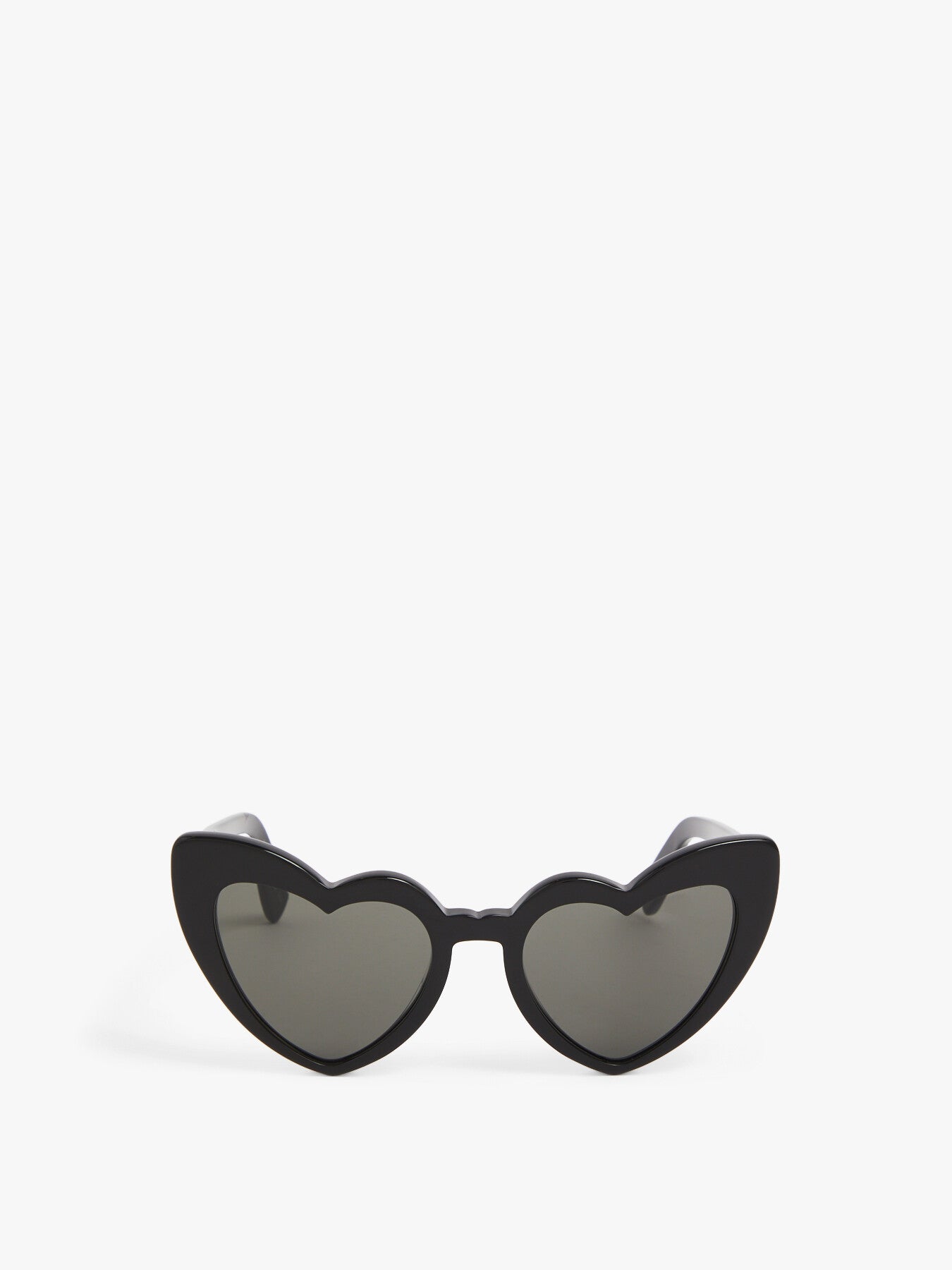 SL181 Lou Lou Oversized Heart Shaped Black Sunglasses