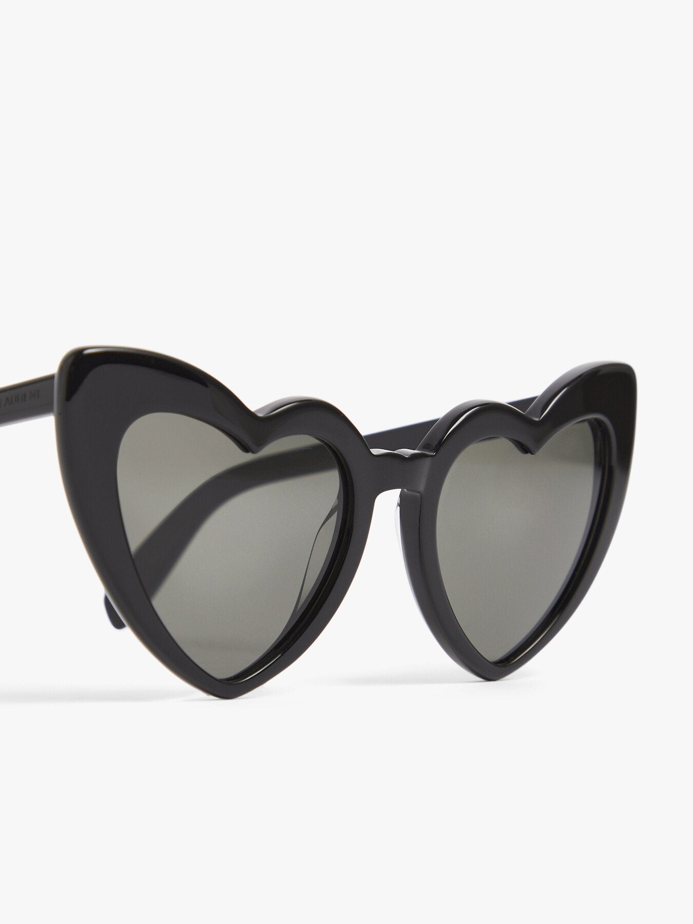 SL181 Lou Lou Oversized Heart Shaped Black Sunglasses