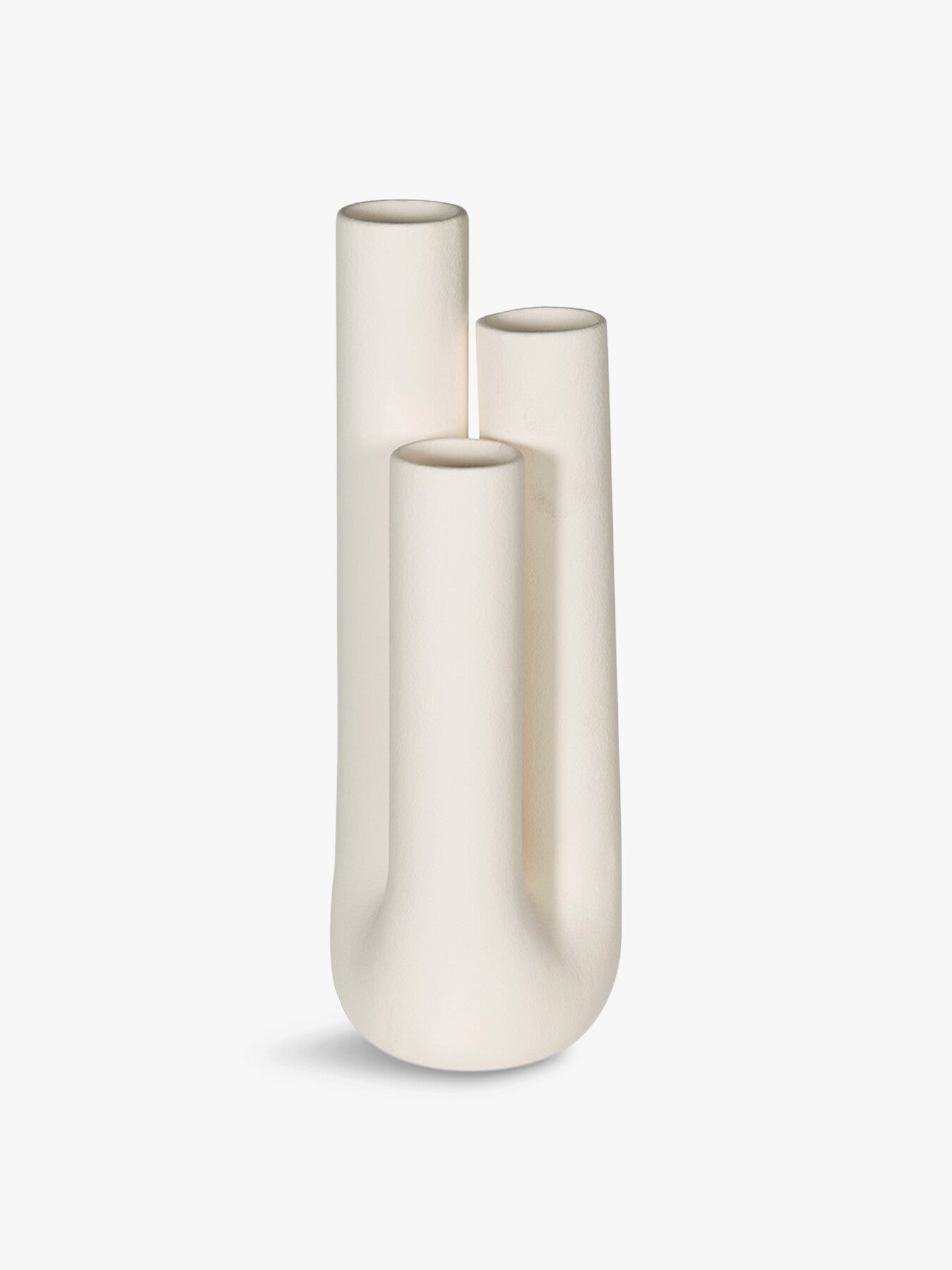 White Triple Stem Vase