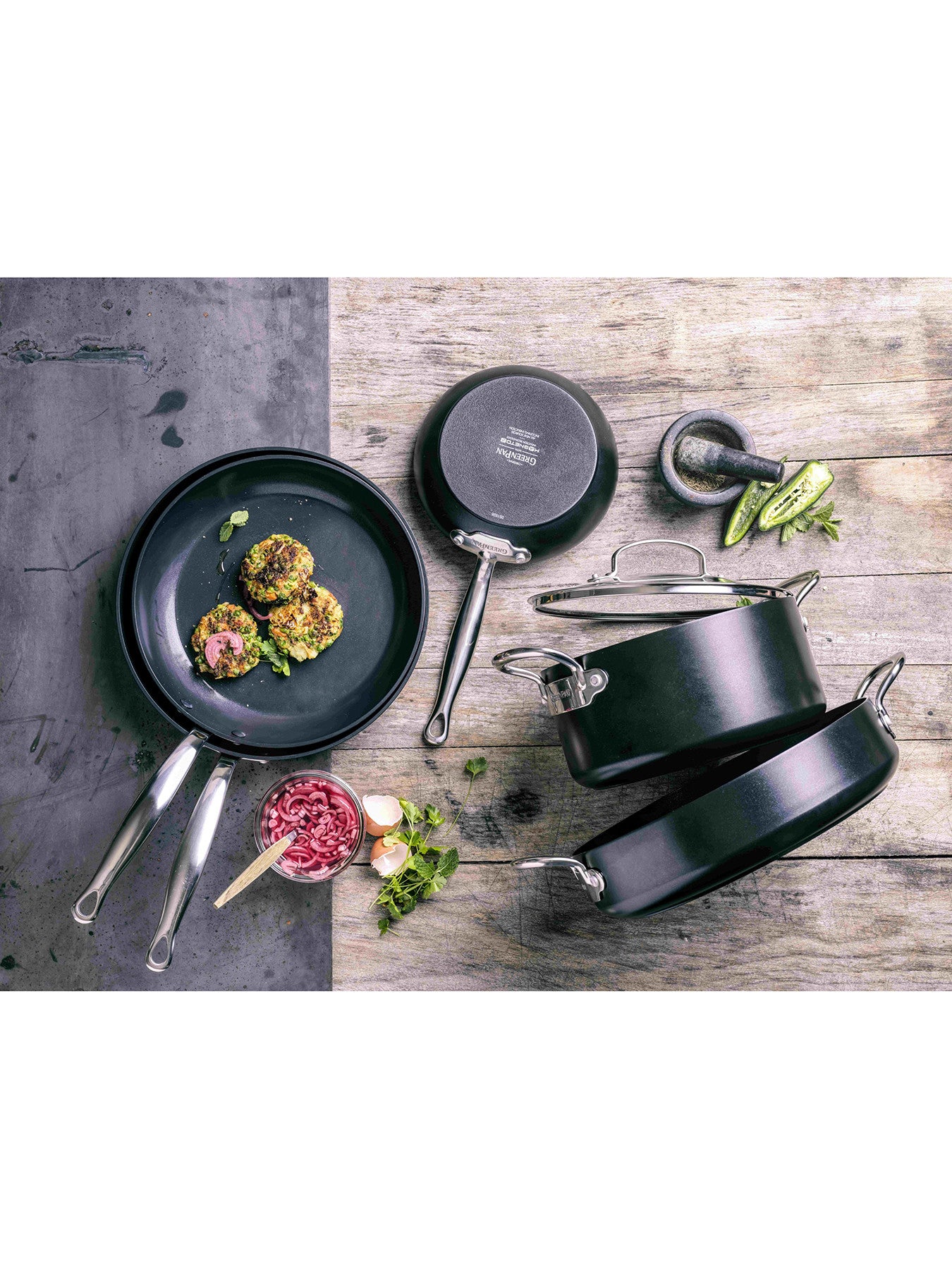 Barcelona Pro Heavy Guage Aluminium Frying Pan 20cm