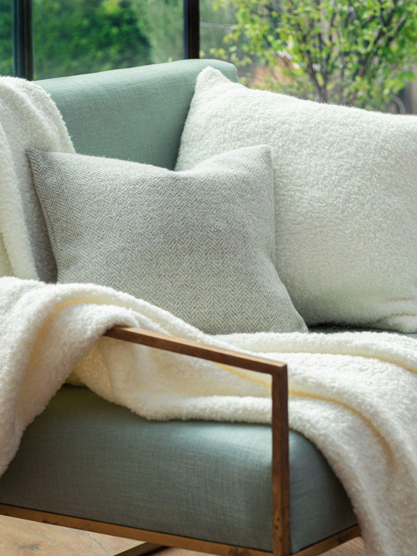 Portuguese Bouclé Cushion
