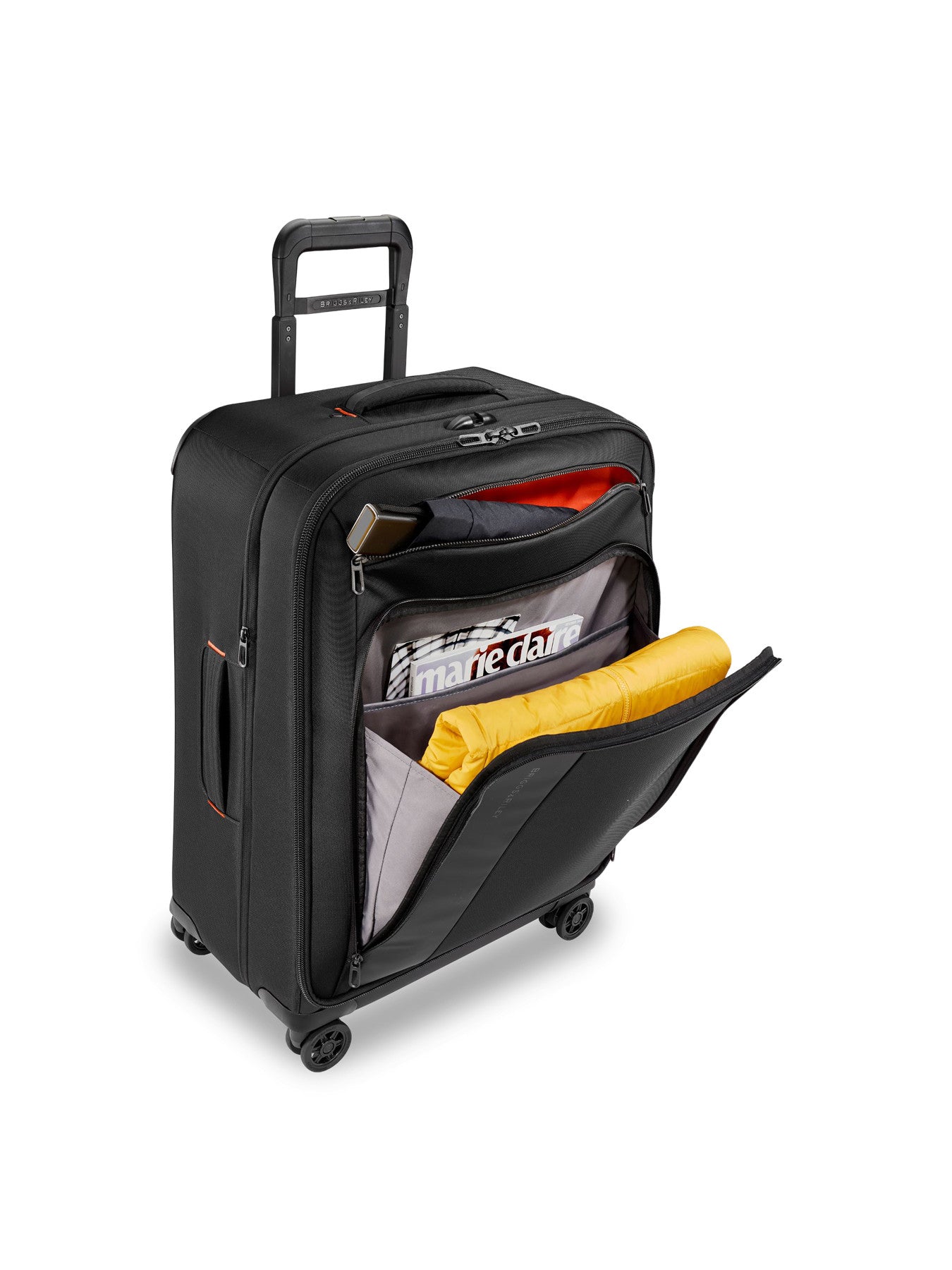 Briggs and Riley ZDX Medium 66cm Expandable Spinner Suitcase Black
