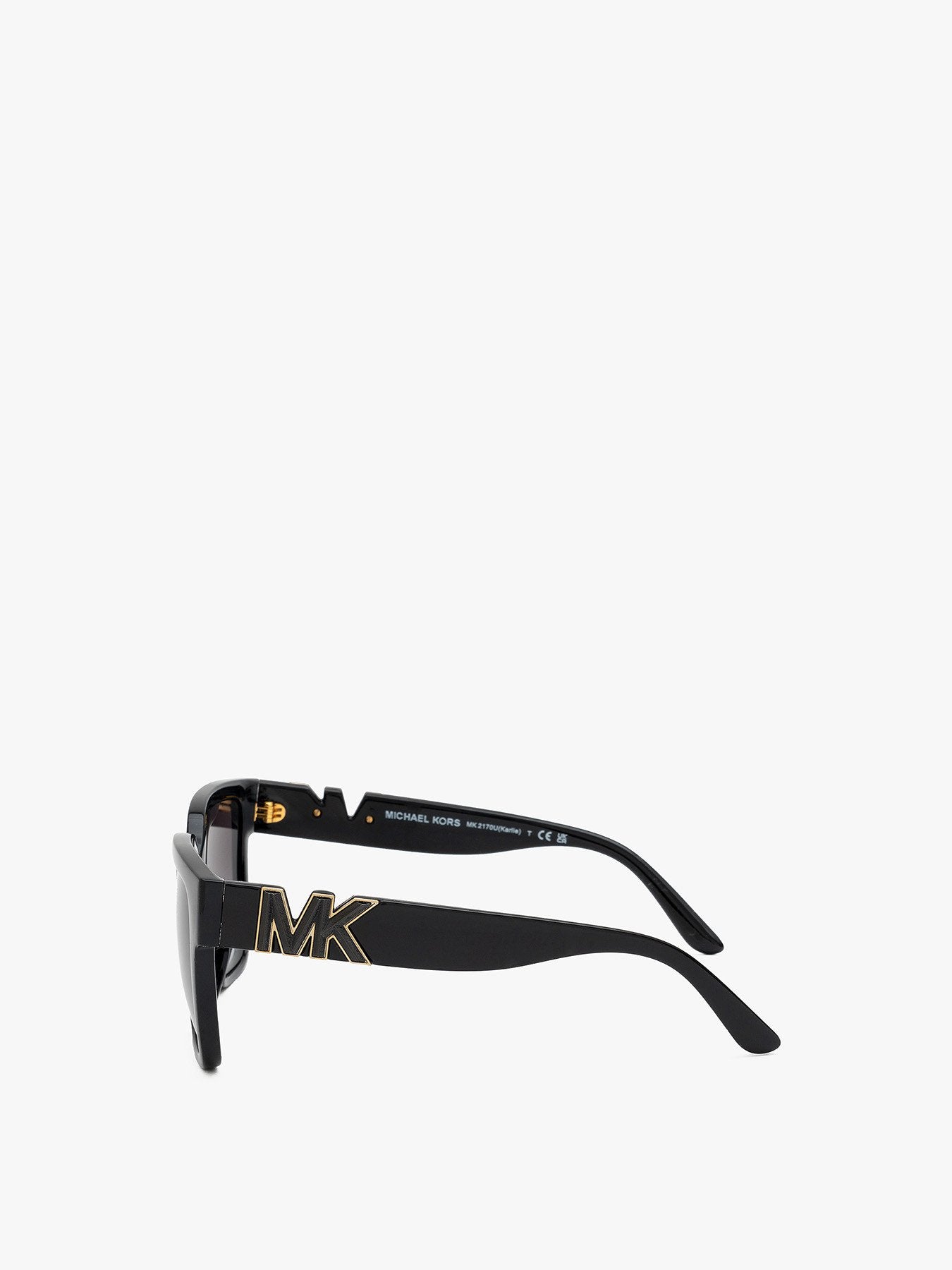 Rectangular MK Logo Side Acetate Sunglasses