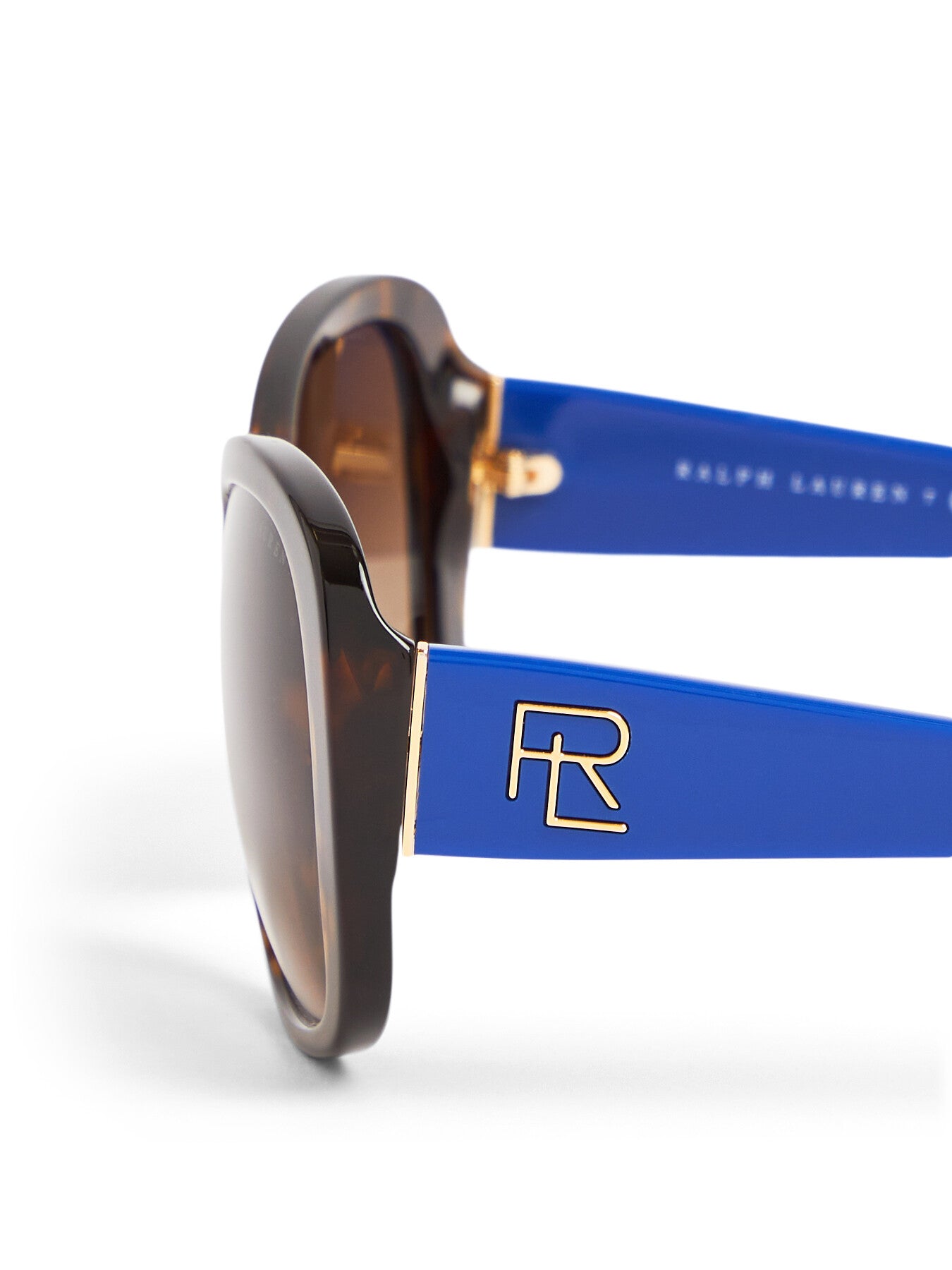 Oversized RL Logo Contrast Arm Sunglasses