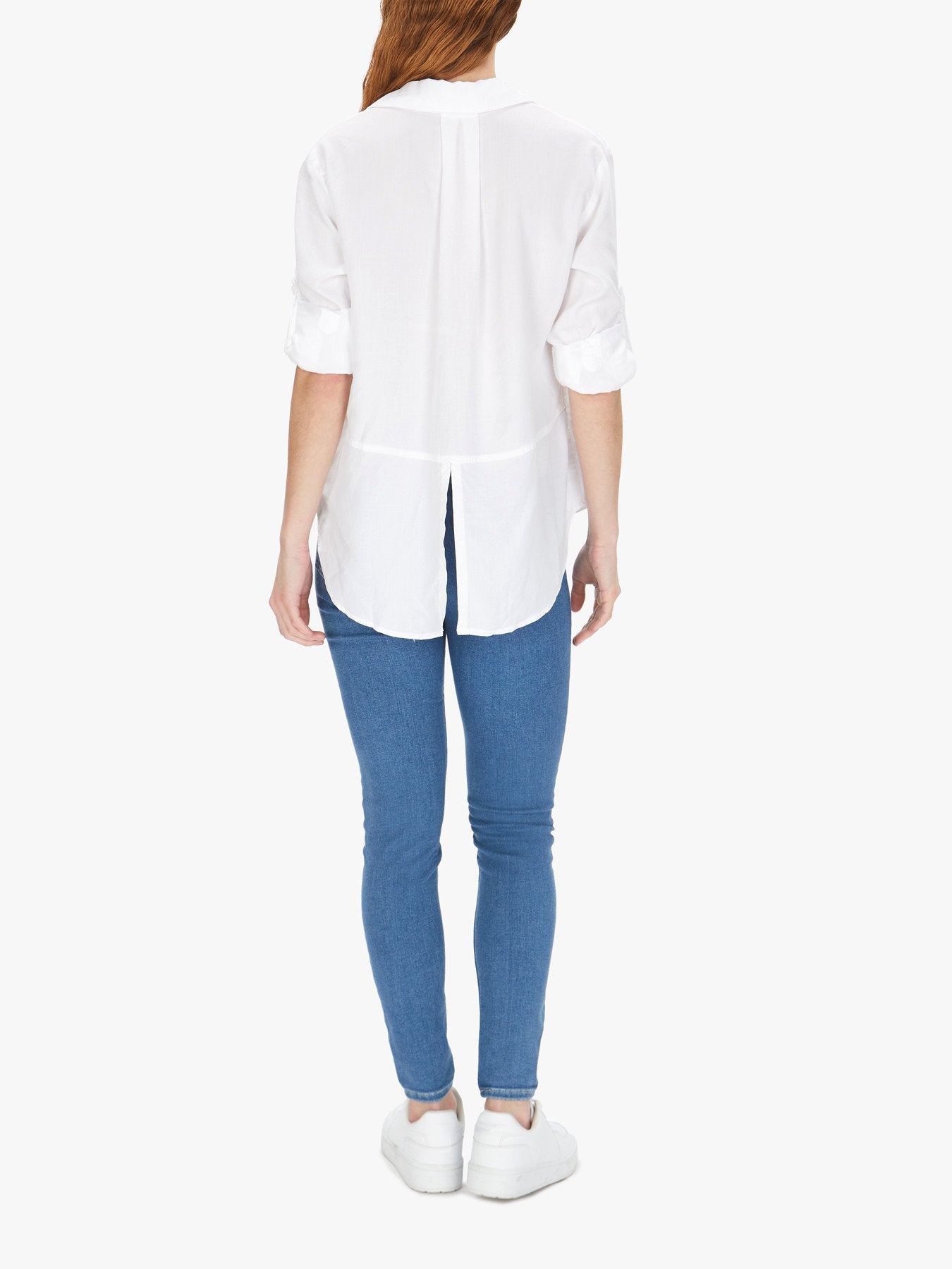 Split Back Button Down Shirt