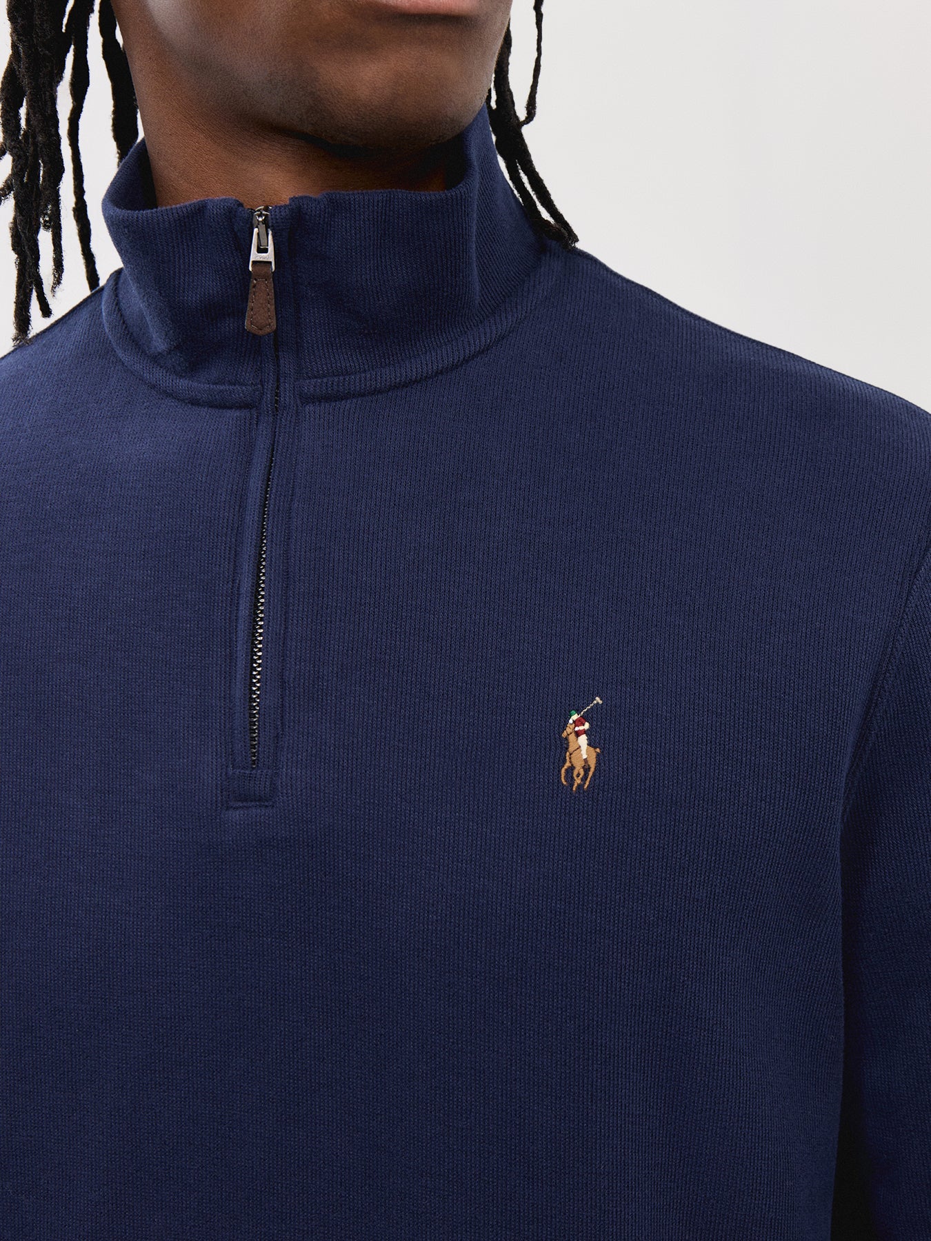 1/4 Zip Jacquard Sweatshirt