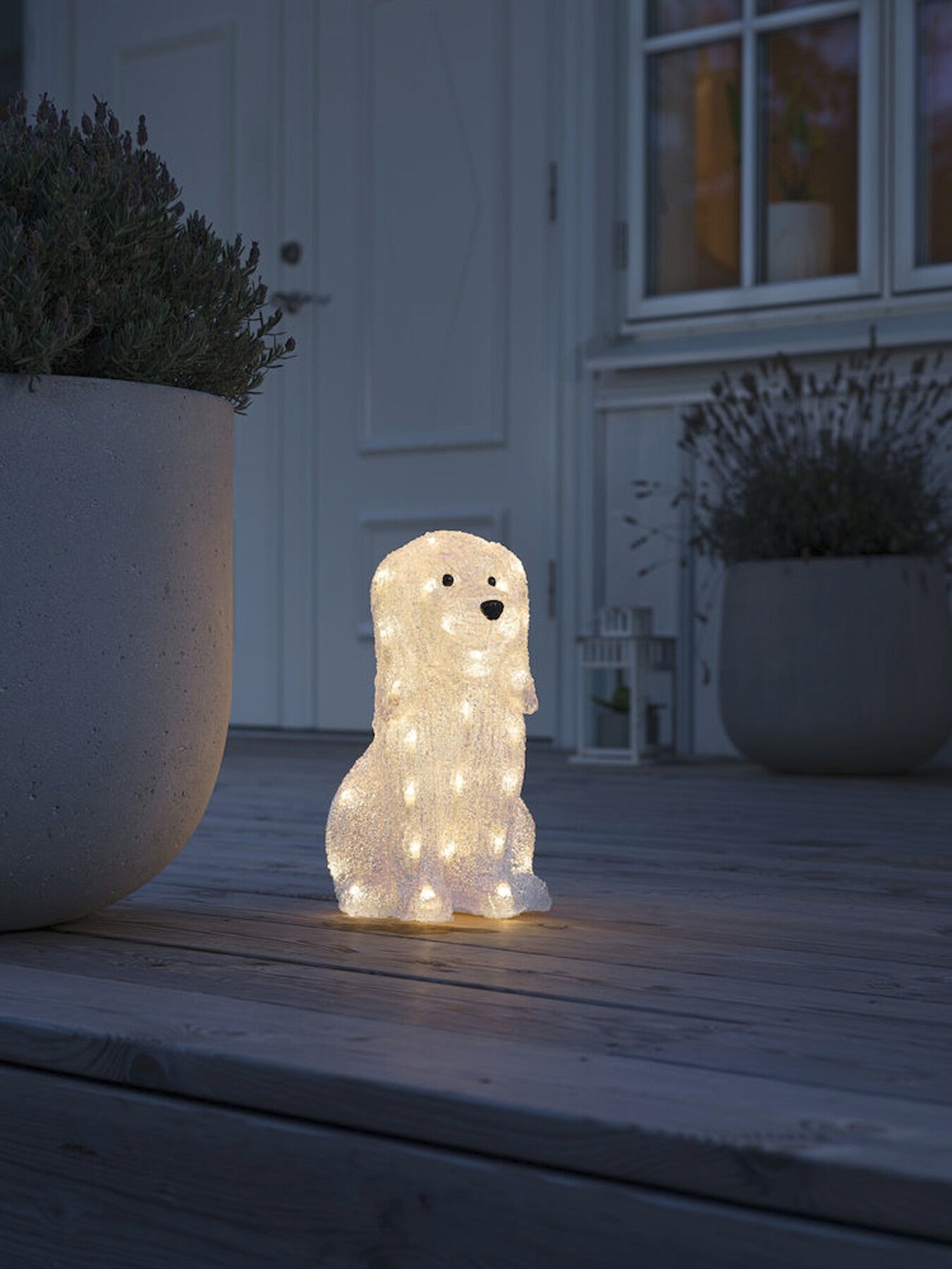 Acrylic Dog Warm White Led 31 cm