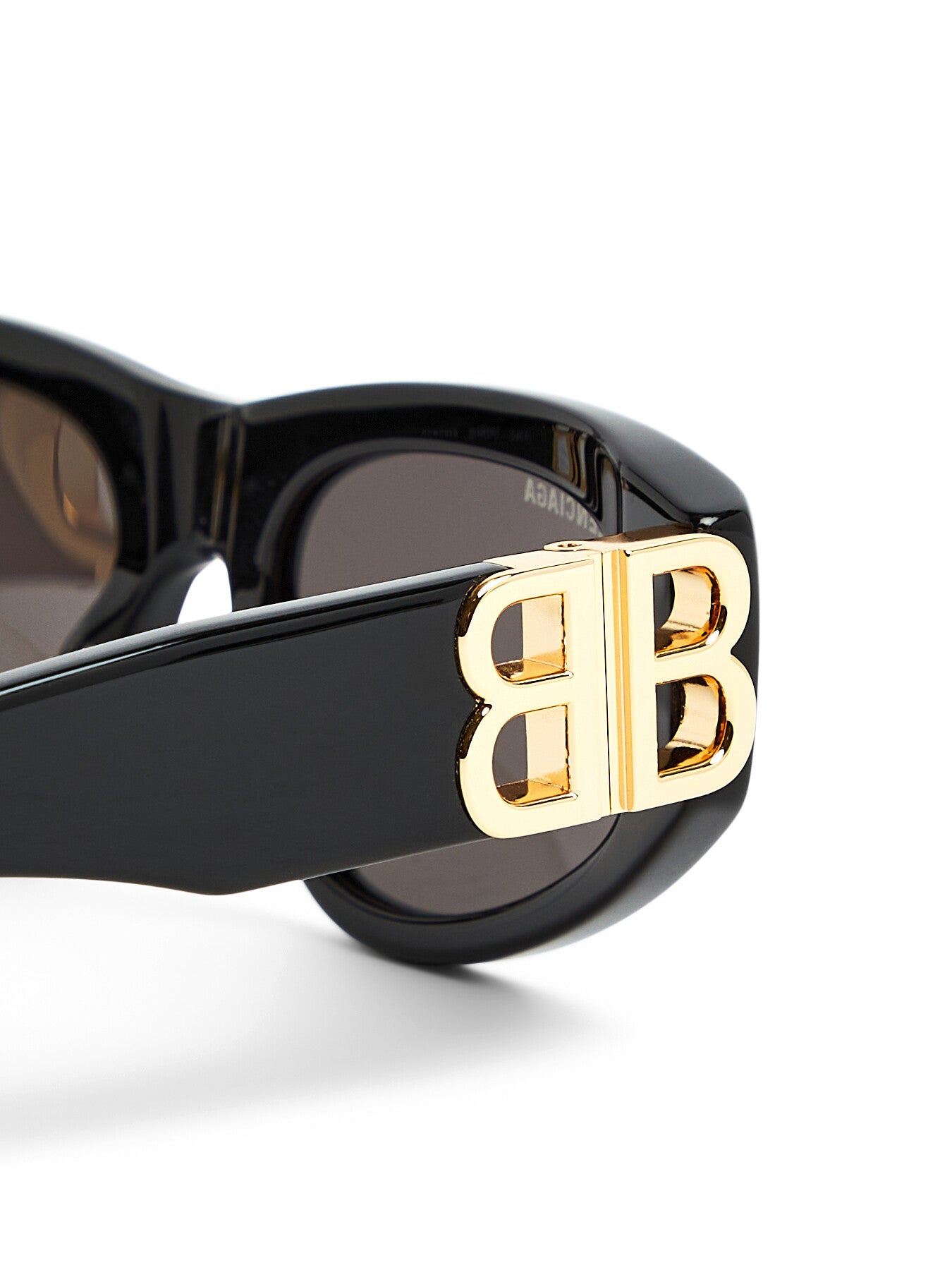 Wrap Around Acetate Logo Arm Acetate Sunglasses