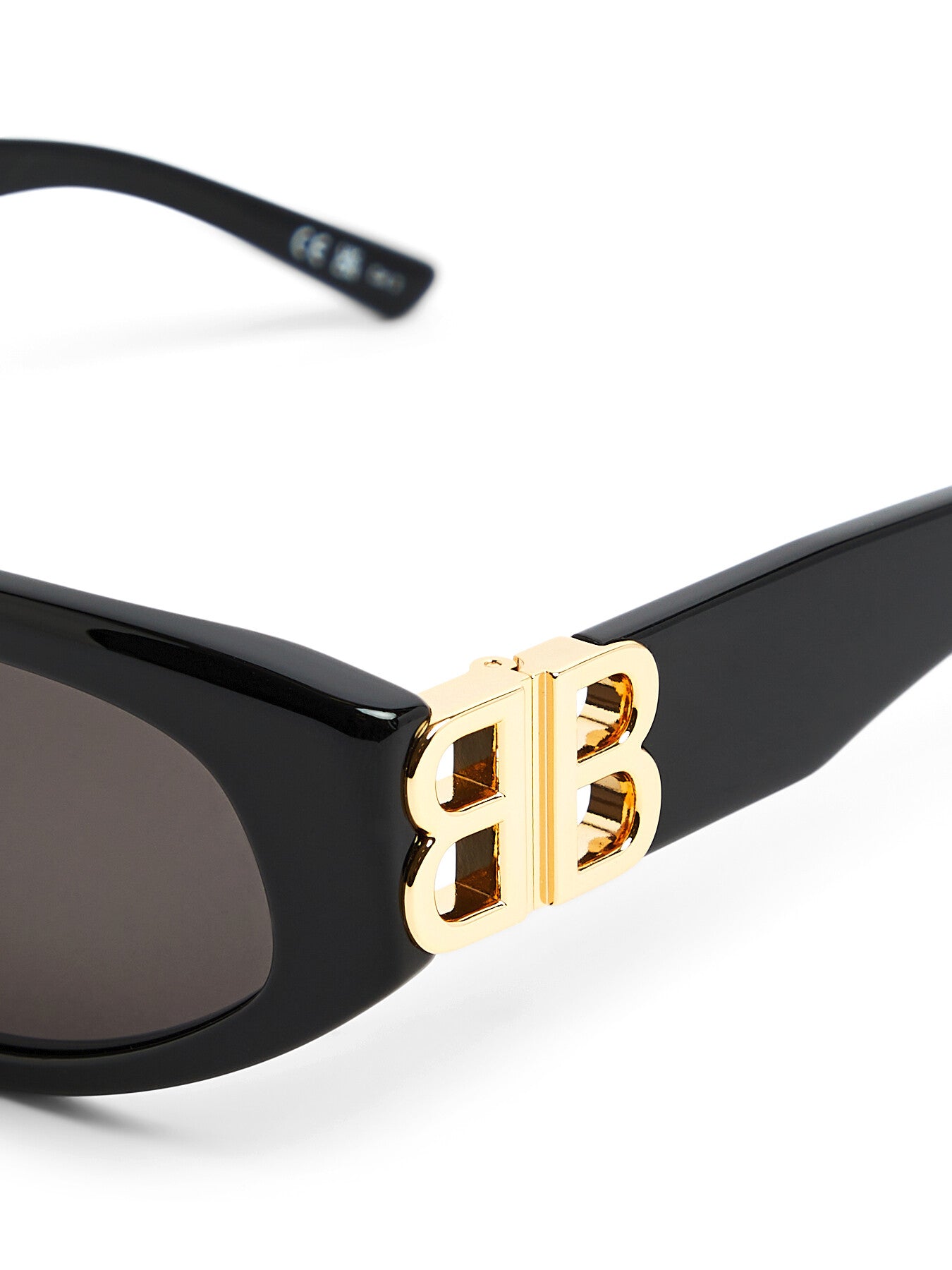 Wrap Around Acetate Logo Arm Acetate Sunglasses