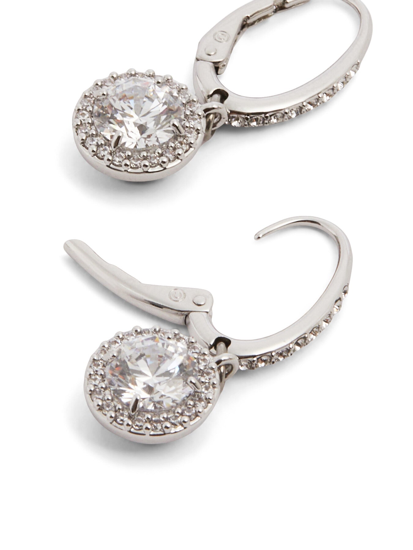 Constella Round Cut Drop Earrings
