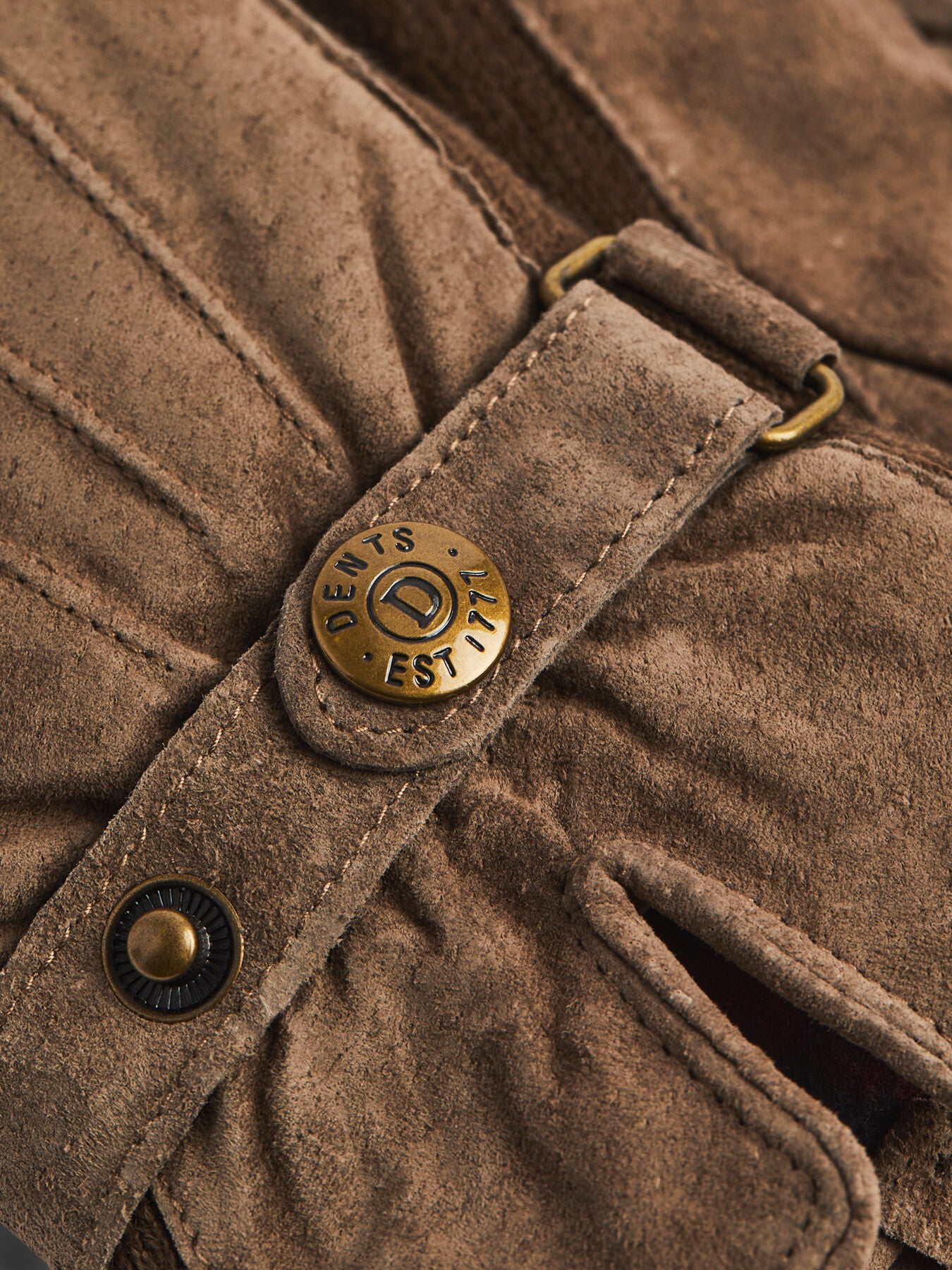 Laura Suede Glove with fastening