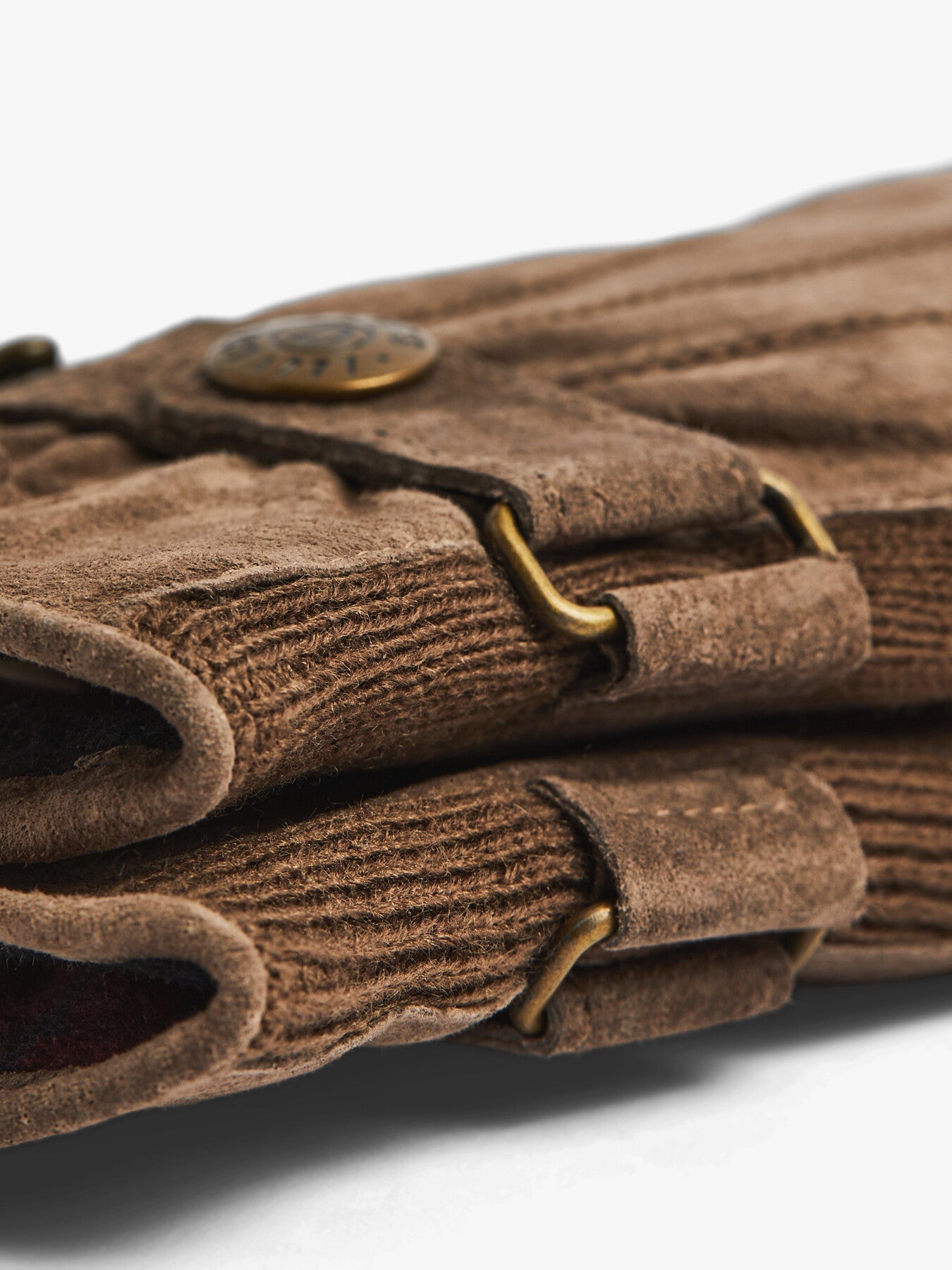 Laura Suede Glove with fastening