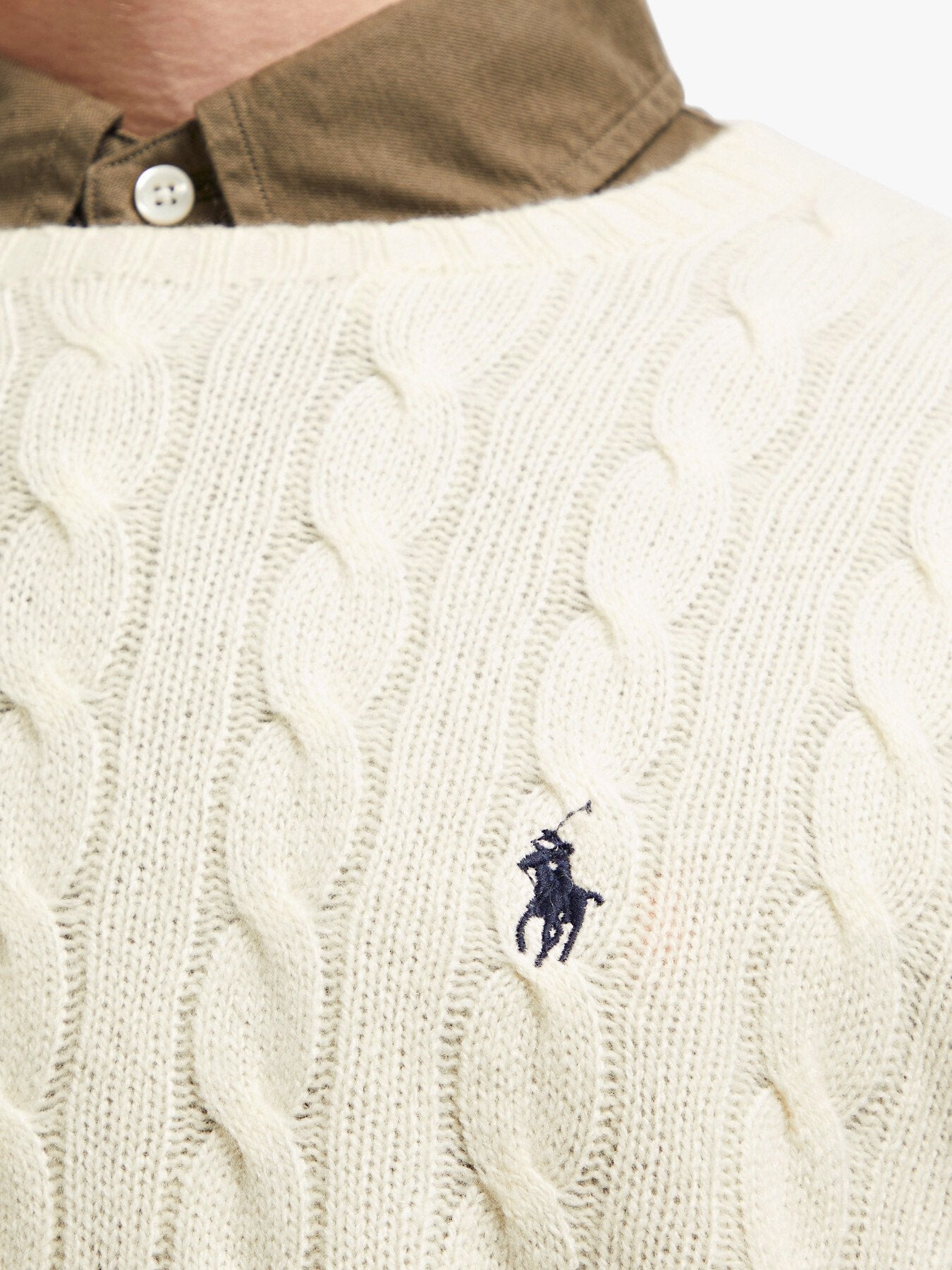 Cable Knit Wool Cashmere Sweater
