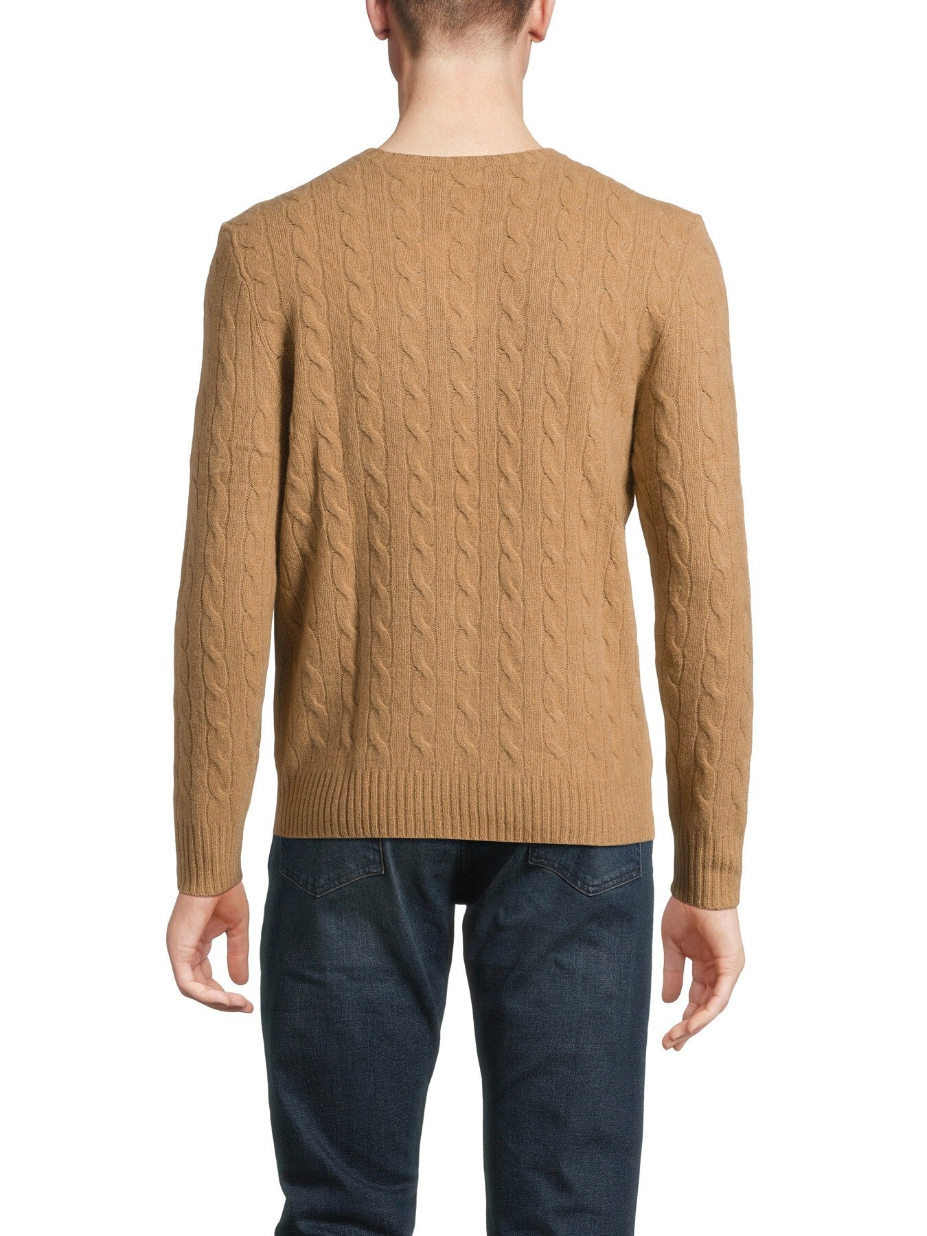 Cable Knit Wool Cashmere Sweater
