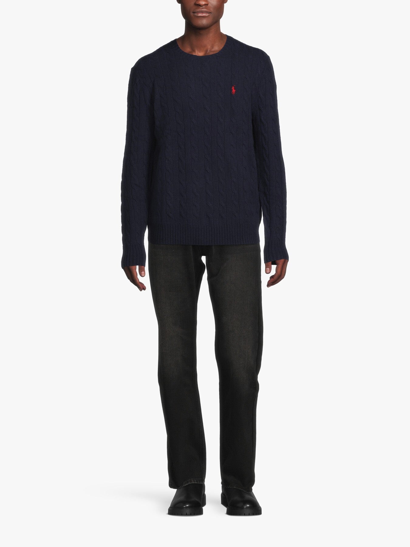 Cable Knit Wool Cashmere Sweater