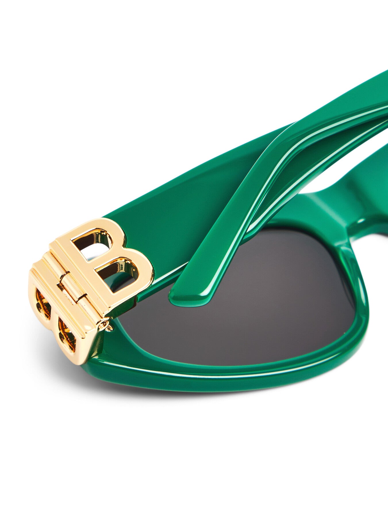 Wrap Around Logo Arm Acetate Sunglasses