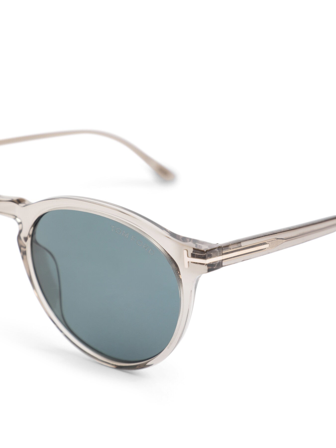 Aurele Round Acetate Mens Sunglasses