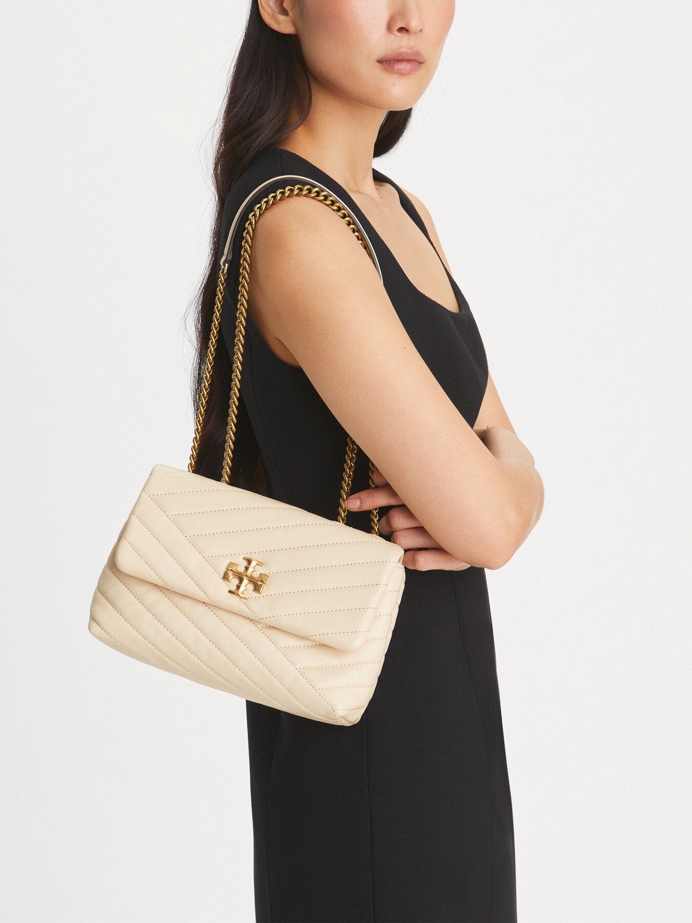 Kira Chevron Small Covertible Shoulder Bag