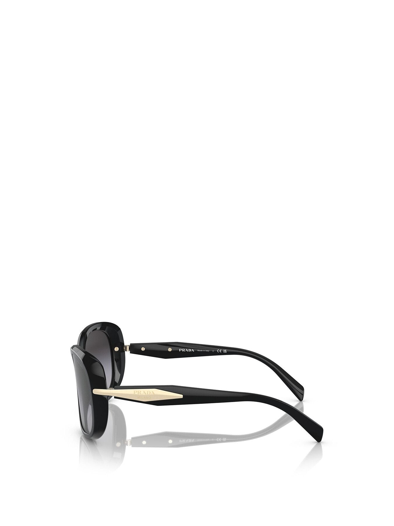 PR 04ZS Oval Acetate Sunglasses