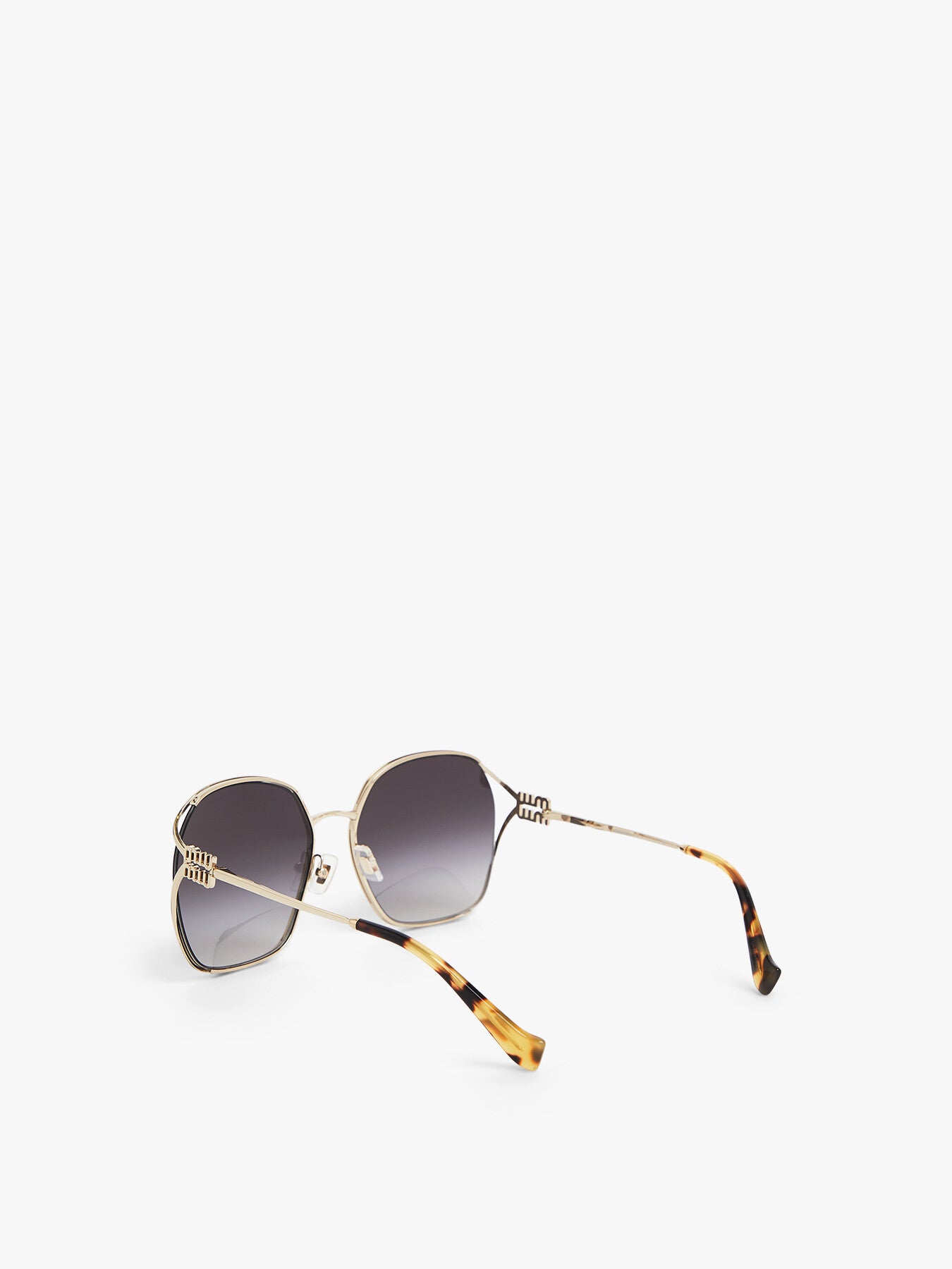 MU 52WS Round Slim Frame Metal Sunglasses