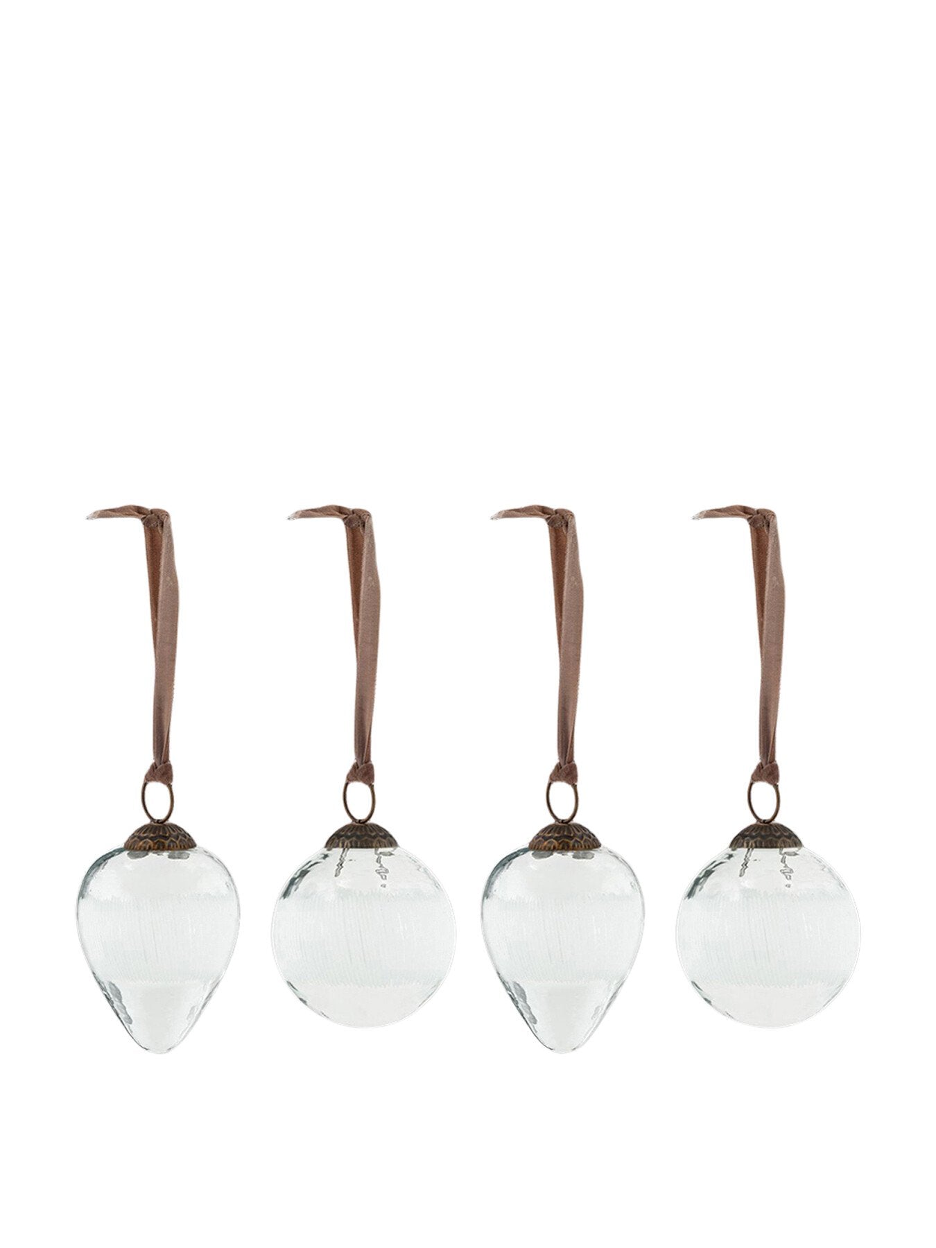 Anara Etched Baubles Set Of 4