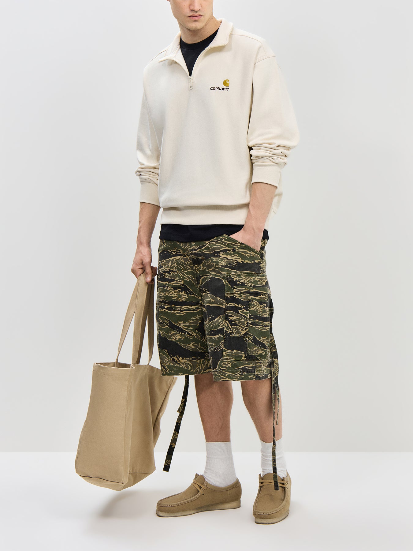 Half Zip American Script Sweatshirt